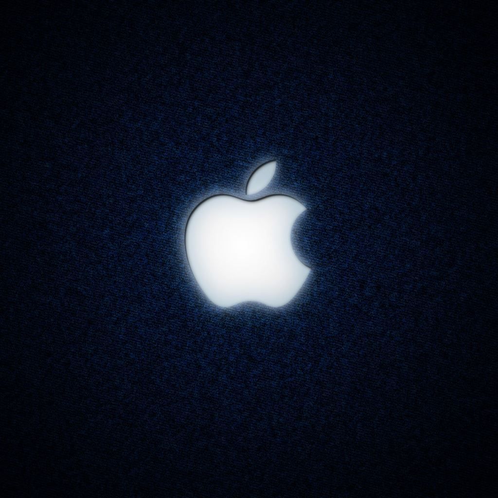 Dark Apple Logo iPad Wallpaper Free Download
