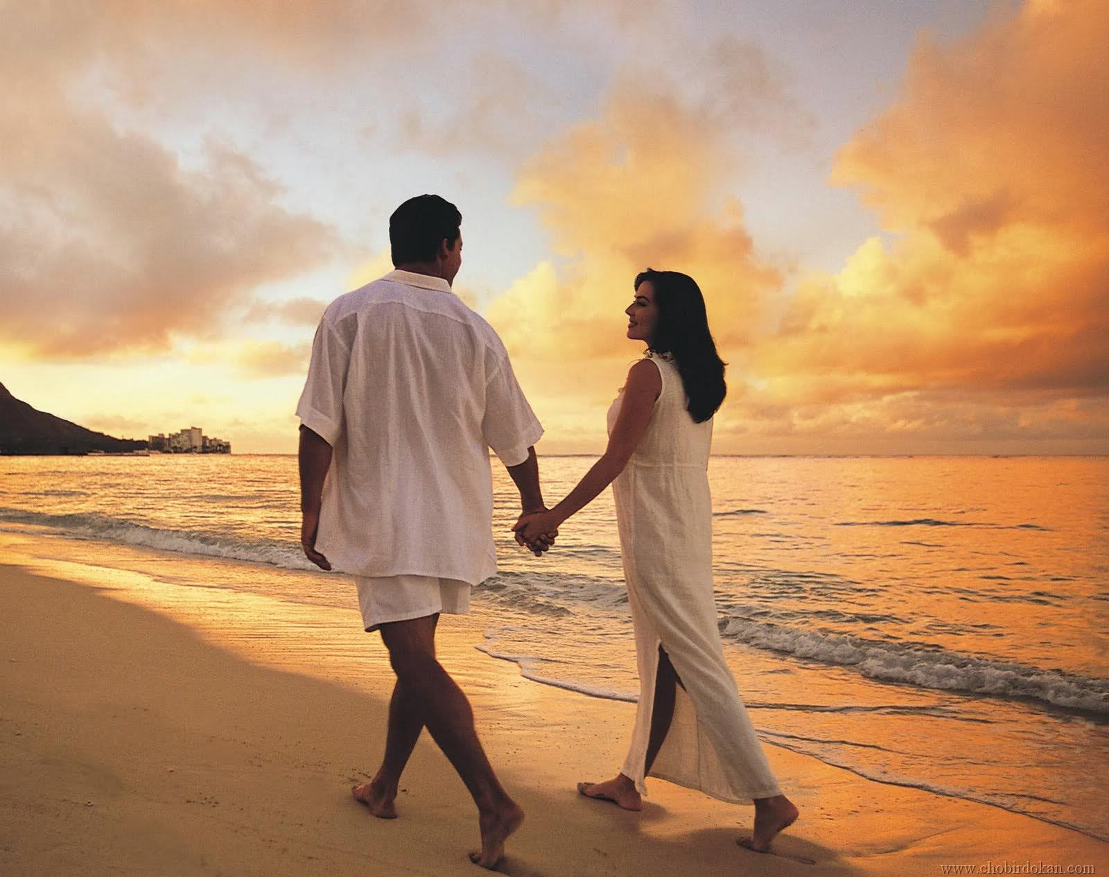 Couple In The Beach