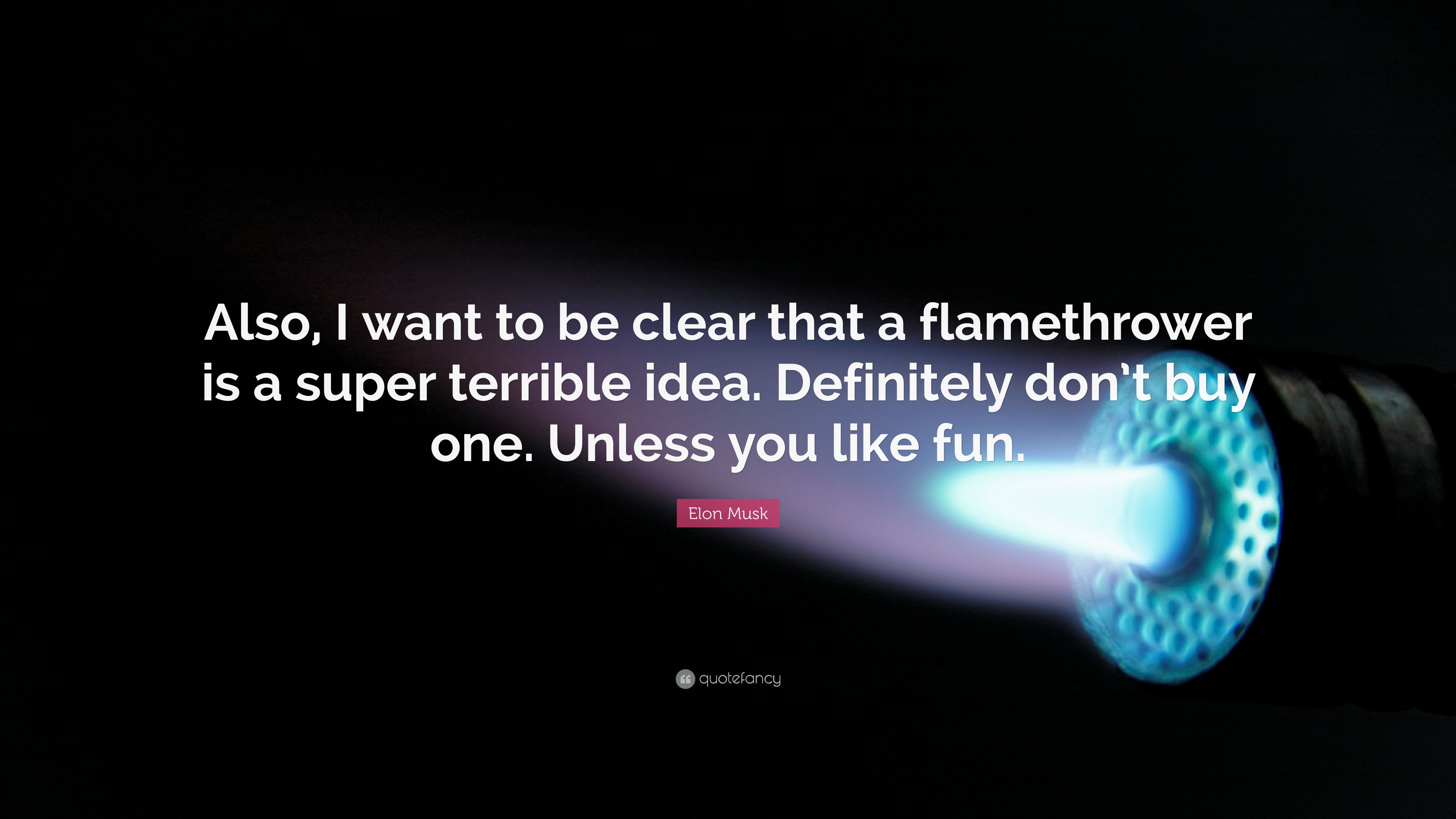 Elon Musk On Boring Company Flamethrower (2021 Update)