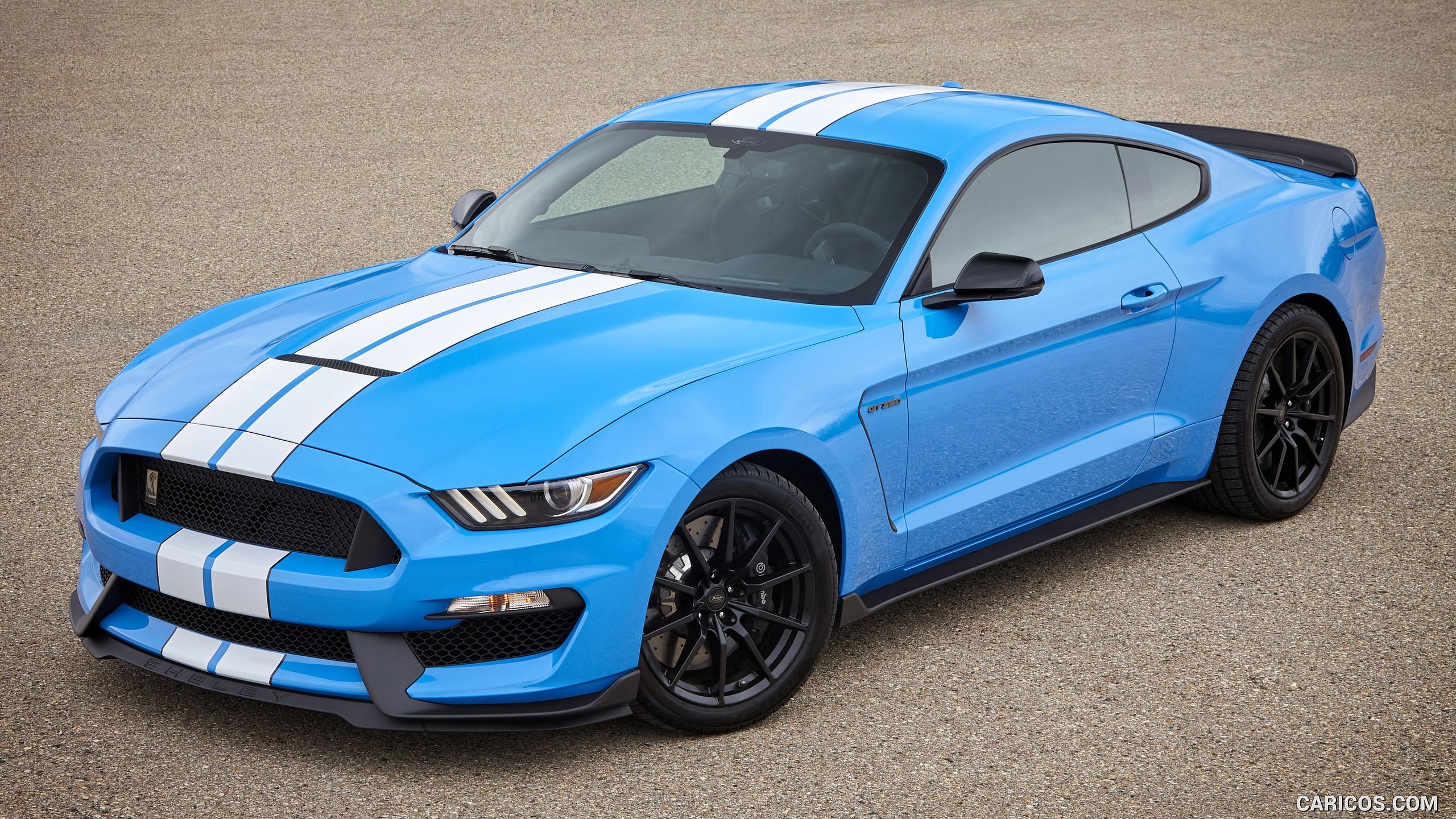 Ford Mustang Shelby GT350 (Color: Grabber Blue). HD Wallpaper
