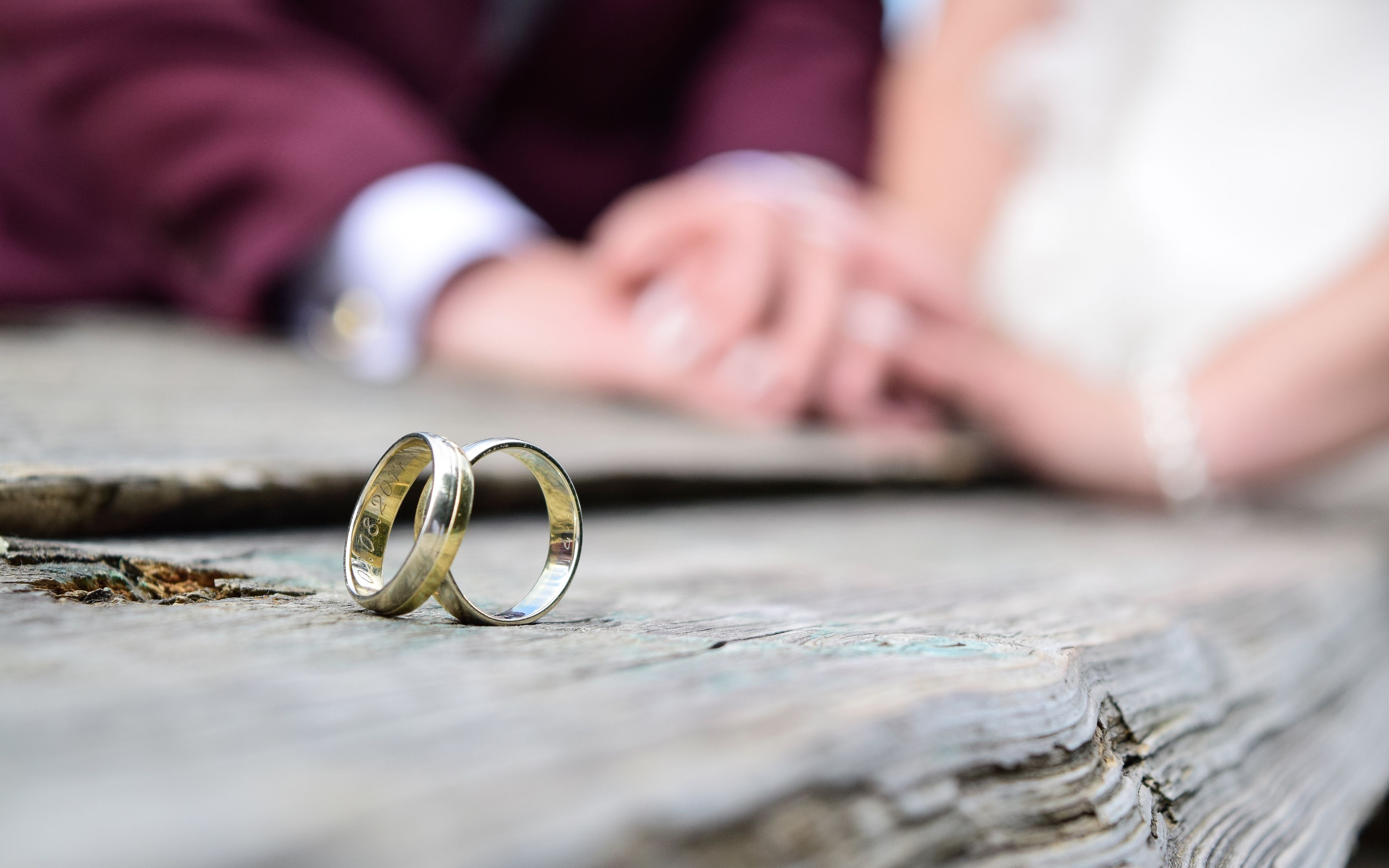 Download Wallpaper Wedding Rings, 4k, Jewellery, Close Up, Love Concept, Wedding Moments, Wedding Moments Couple For Desktop With Resolution 3840x2400. High Quality HD Picture Wallpaper