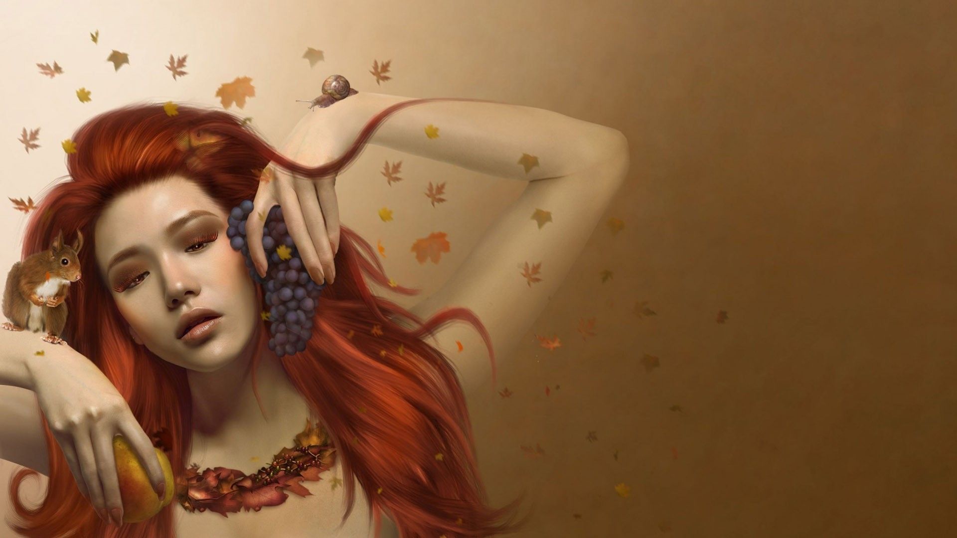 Abstract Girl Background