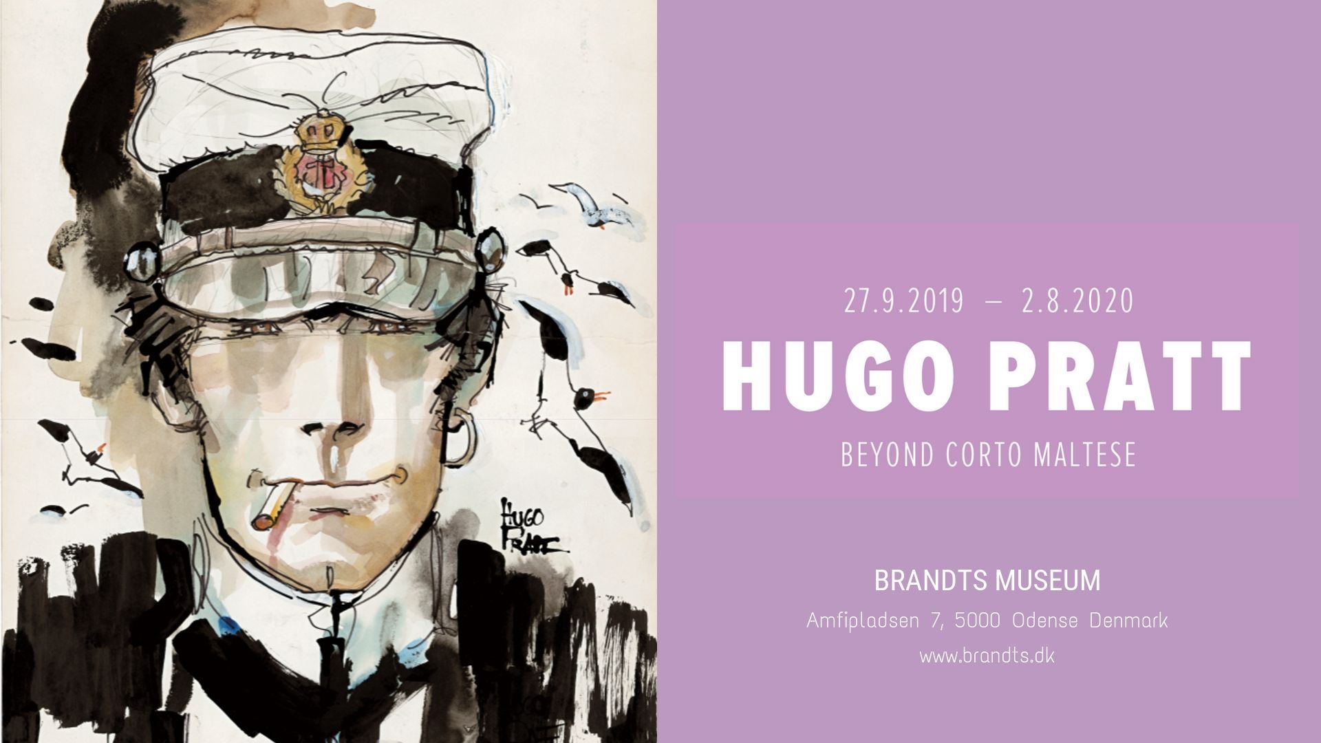 Exhibit Hugo Pratt beyond Corto Maltese in Denmark
