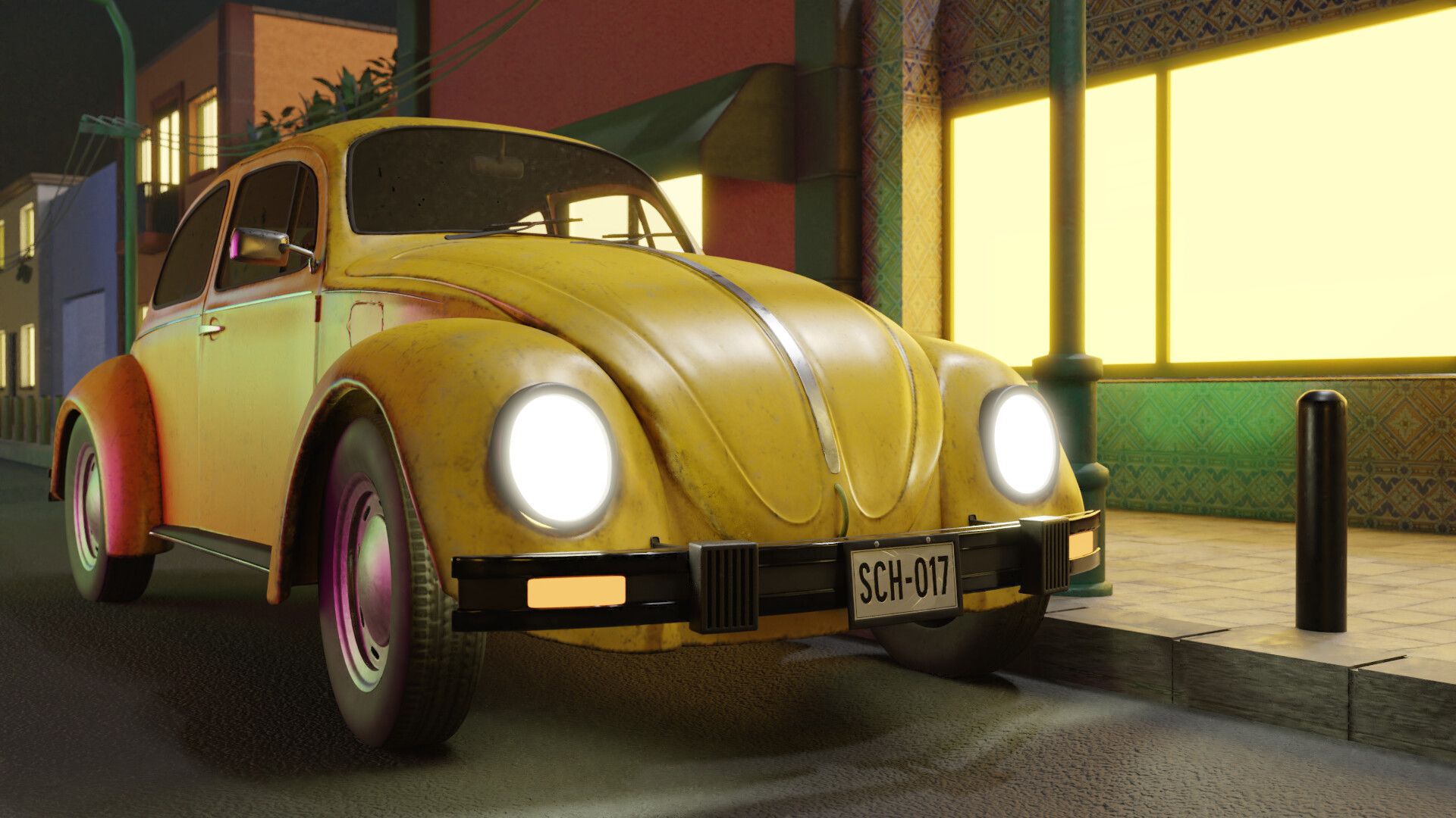 Salvador Jiménez Sedan (Vocho amarillo)