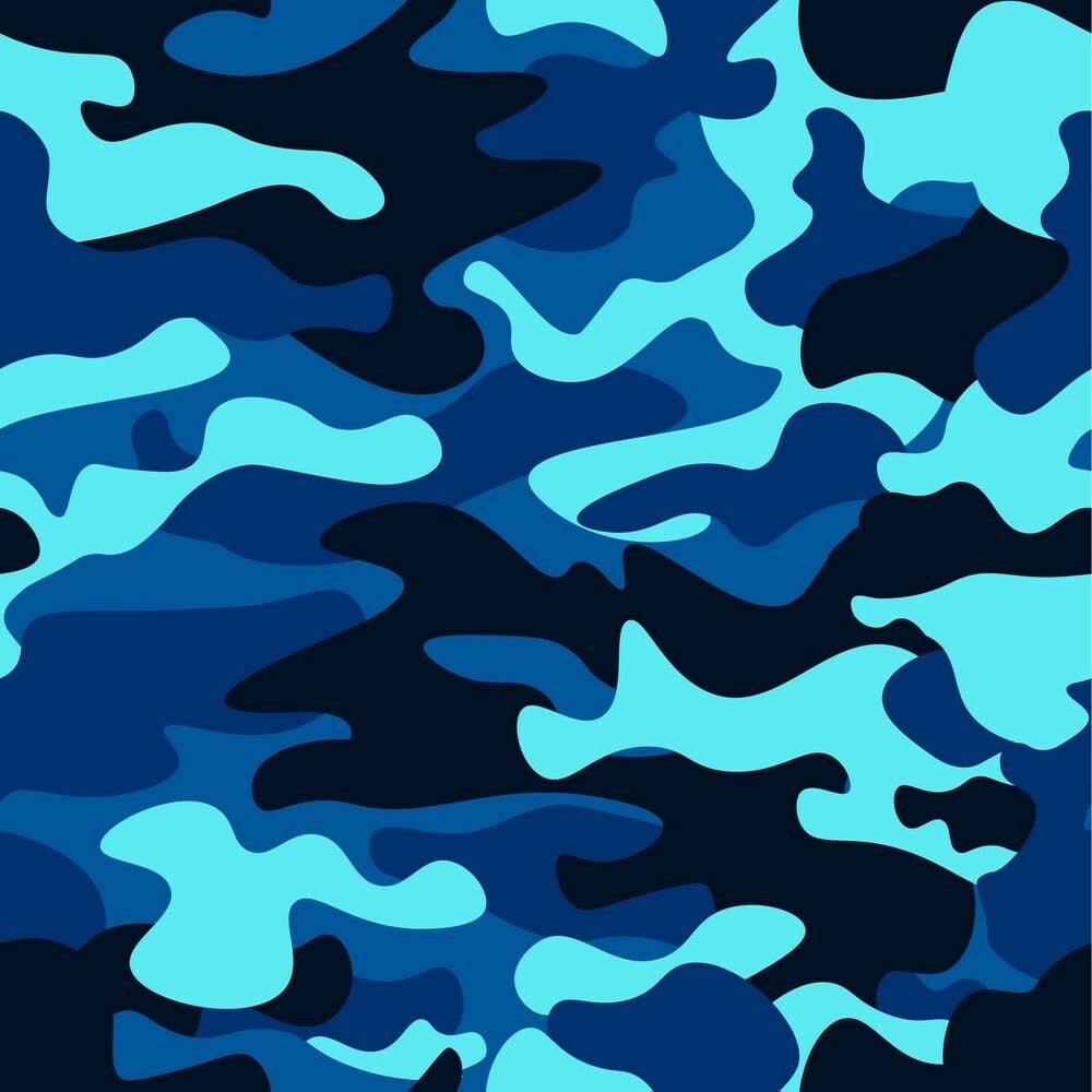 Blue Camouflage Wallpaper discovered