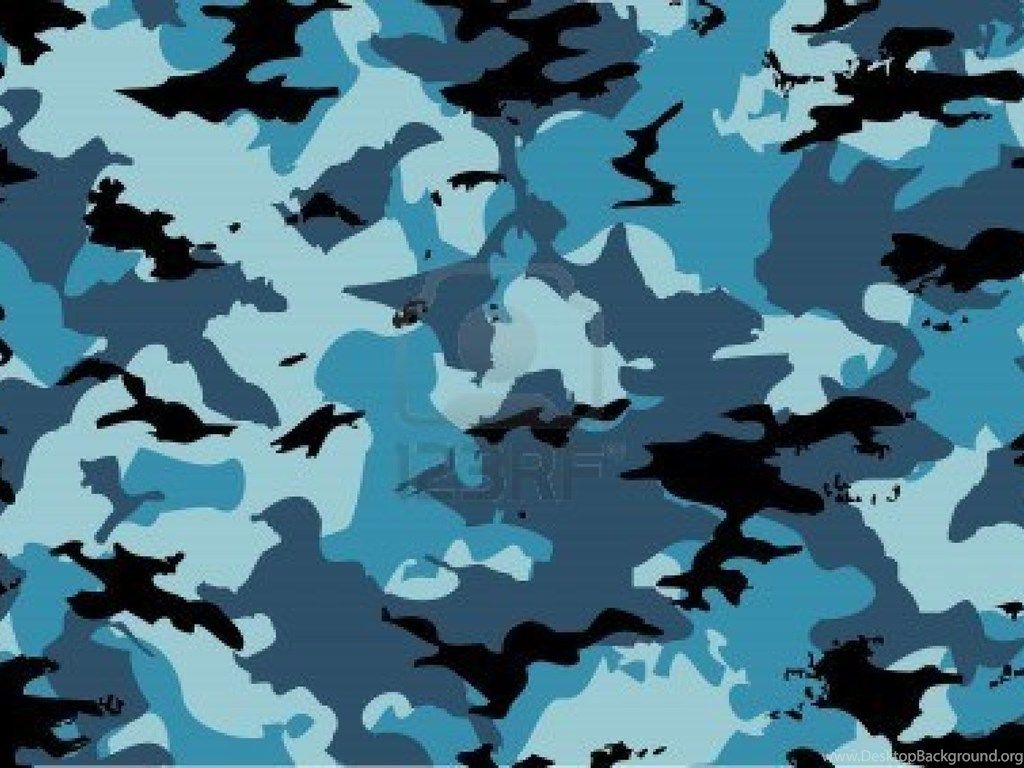 Blue Camouflage Wallpaper Desktop Background Desktop Background