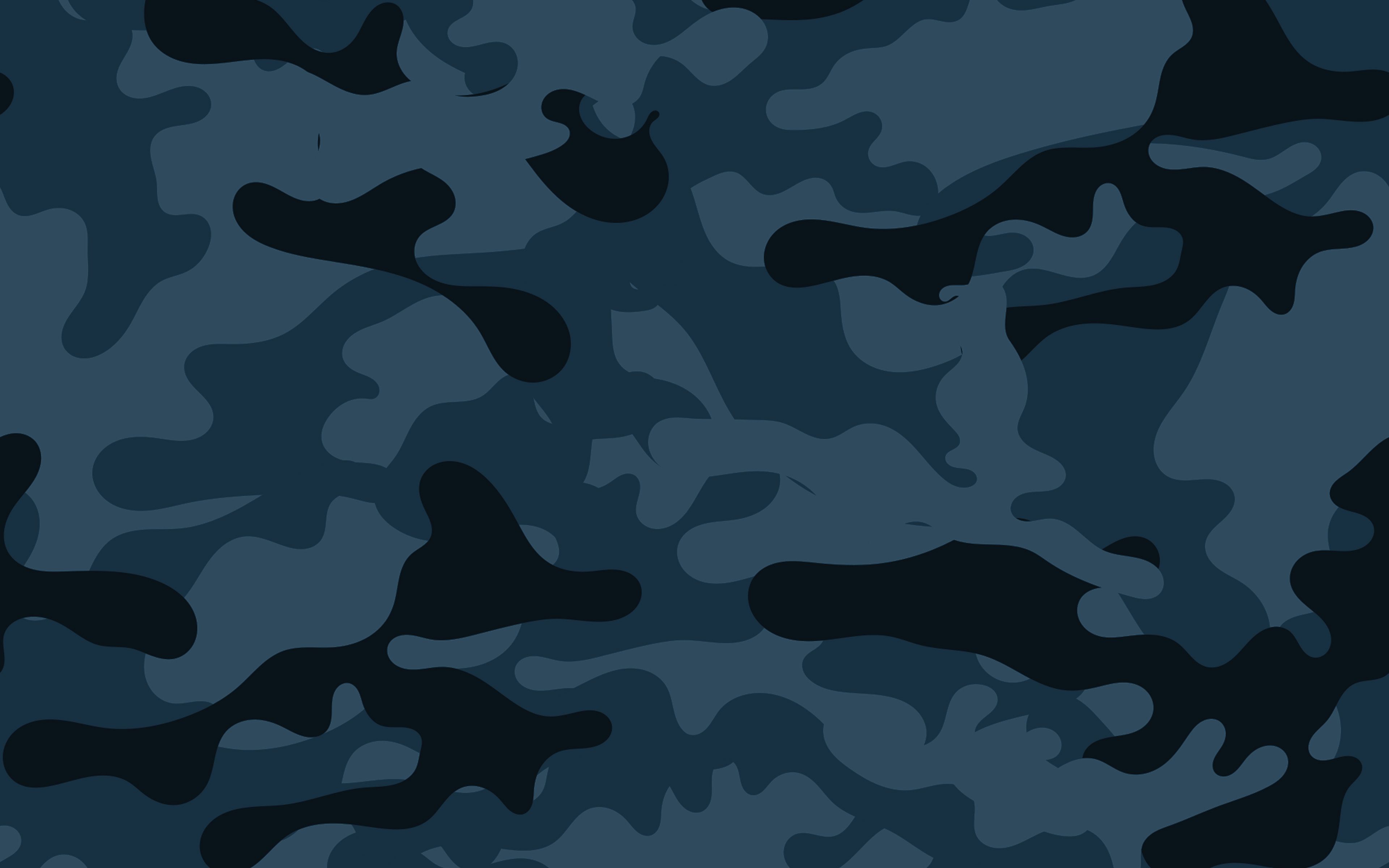 Download wallpaper winter camouflage texture, blue camouflage texture, blue camouflage background, camouflage texture for desktop with resolution 3840x2400. High Quality HD picture wallpaper