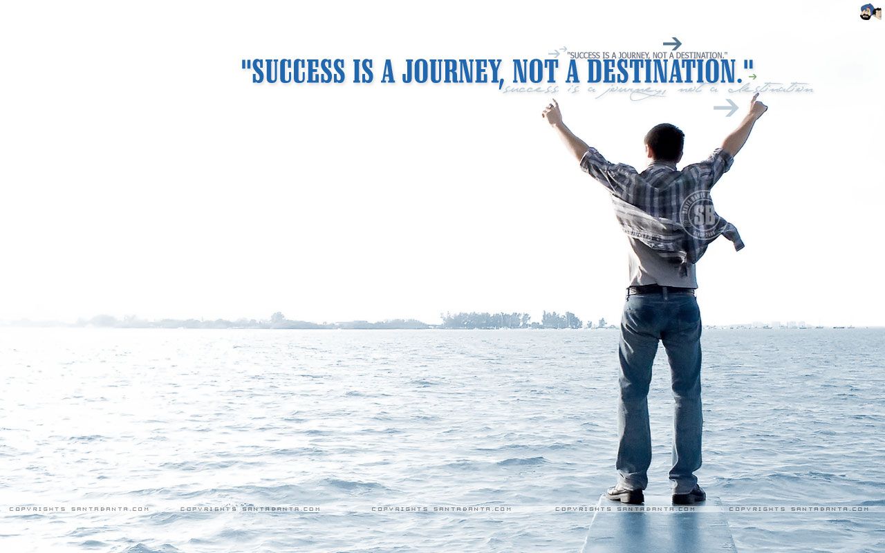 Success Motivational Wallpaper Is A Journey Not A Destination Fb Cover HD Wallpaper