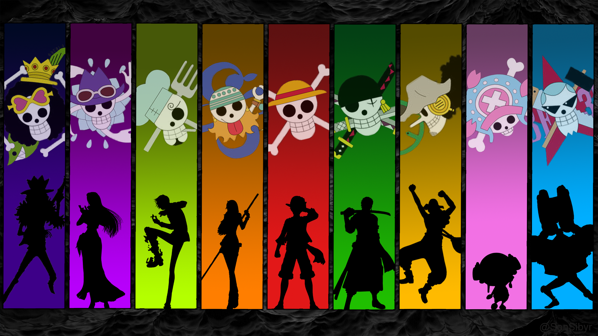 Here's a StrawHat crew wallpaper/screensaver I made. 