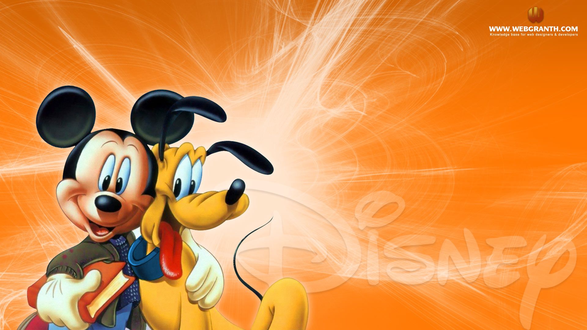 Disney Mickey Mouse And Pluto Wallpaper HD Widescreen Free Download, Wallpaper13.com