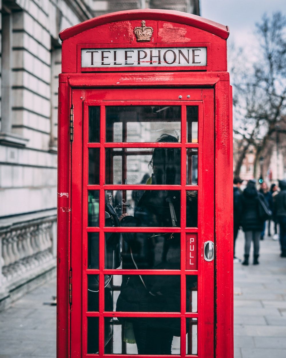 Red Phone Box Picture. Download Free Image
