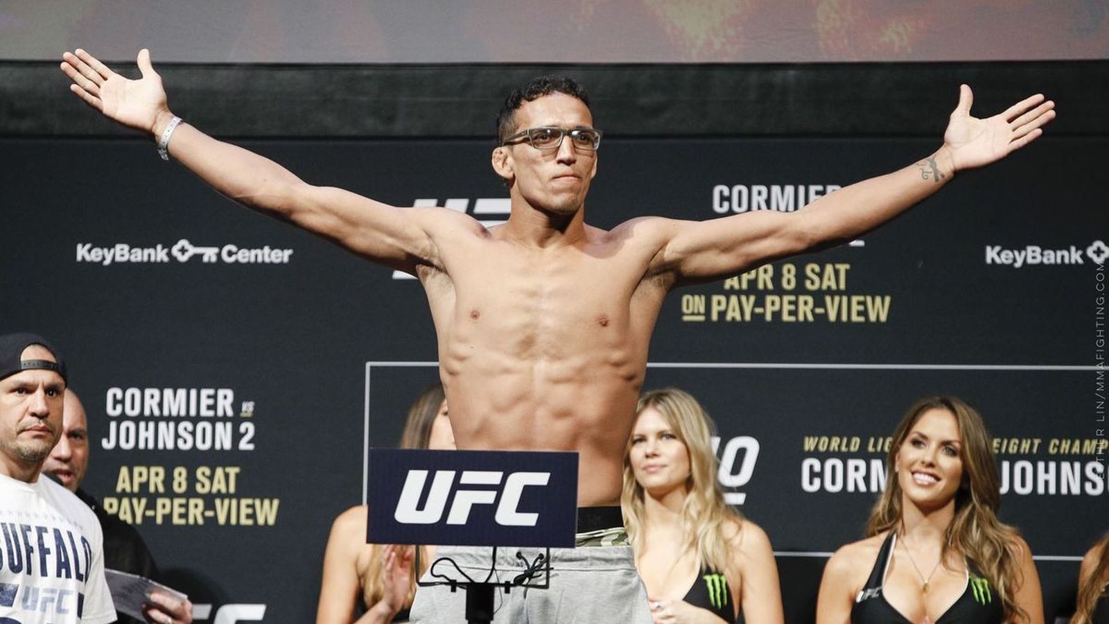 UFC 210 Results: Charles Oliveira Upsets Will Brooks With Standing Rear Naked Choke