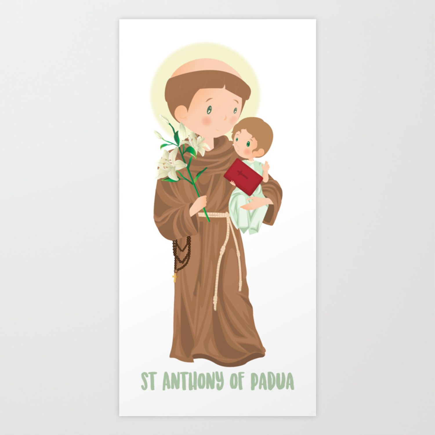 Painted Picture Of Saint Francis And A Infant Background St Anthony Of  Padua Picture Background Image And Wallpaper for Free Download