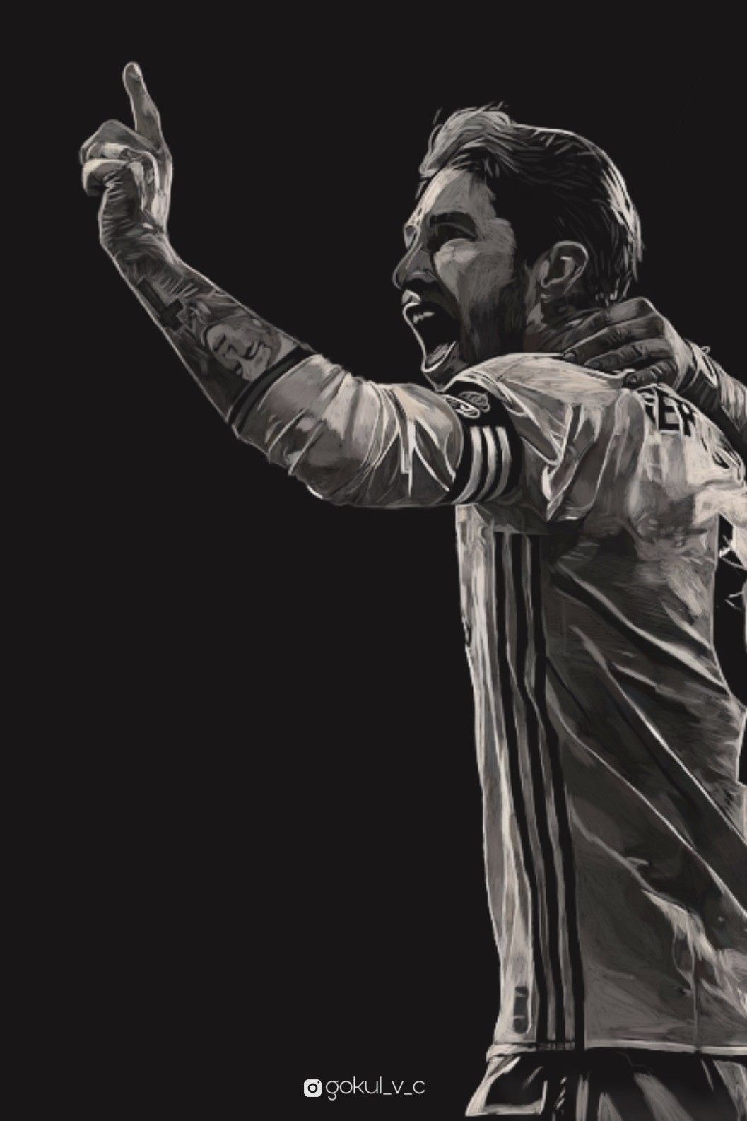 Sergio Ramos Digital Art. Sergio ramos, Real madrid cristiano ronaldo, Real madrid team