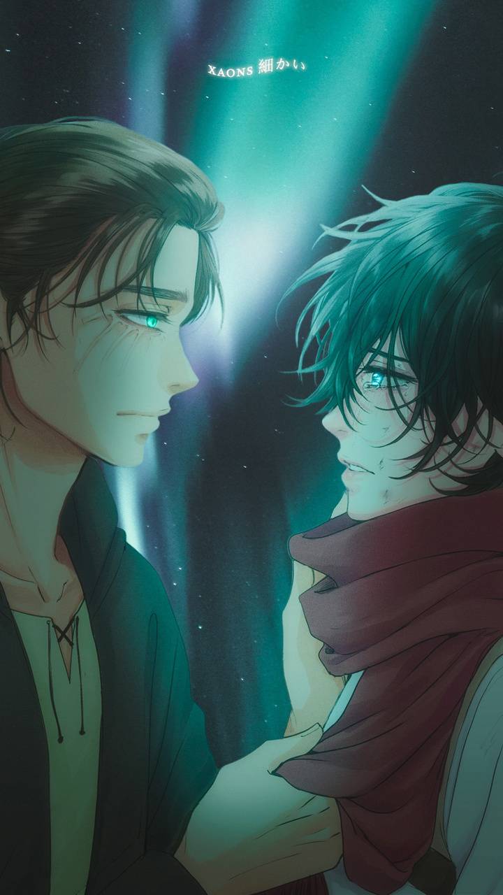 Eren x Mikasa wallpaper