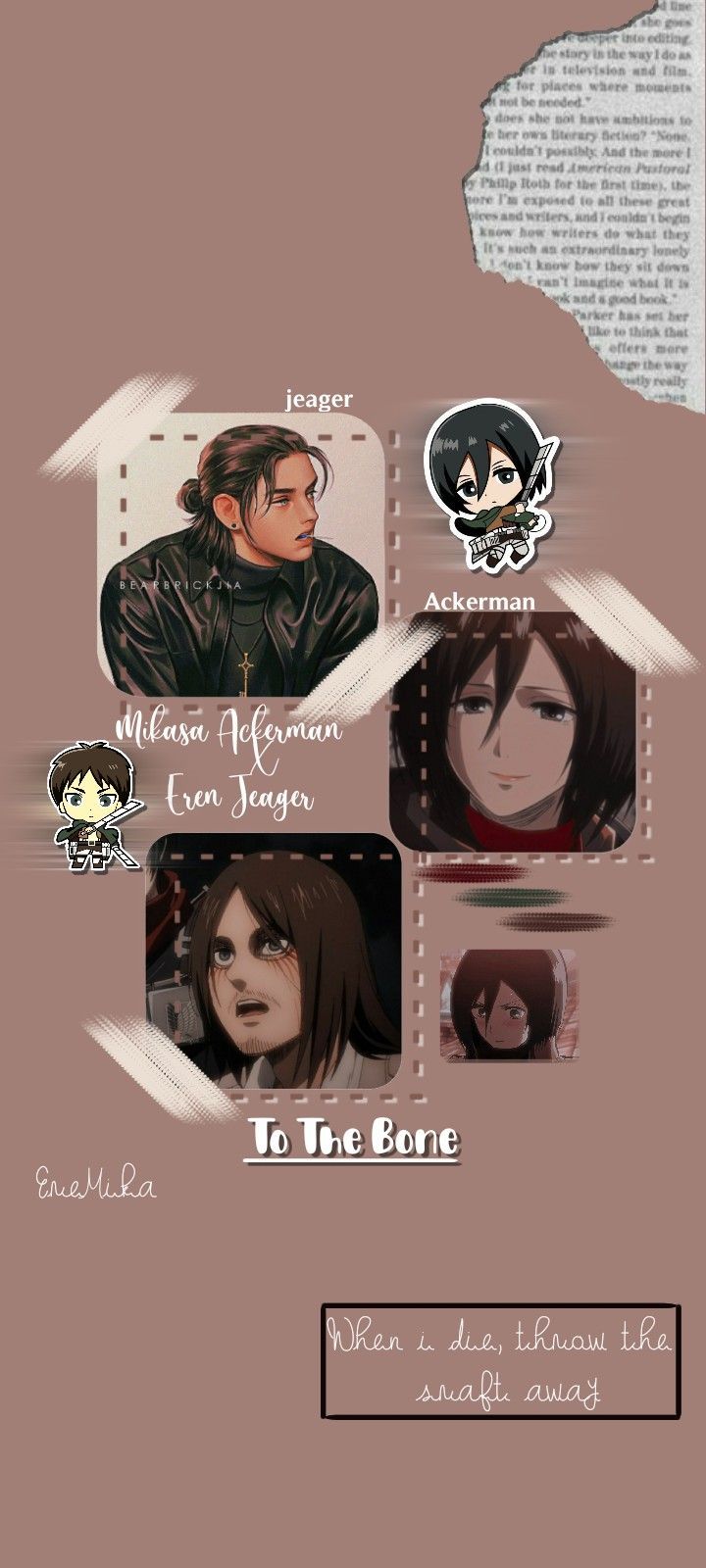 Wallpaper Eren x Mikasa. Wallpaper, Eremika, Anime