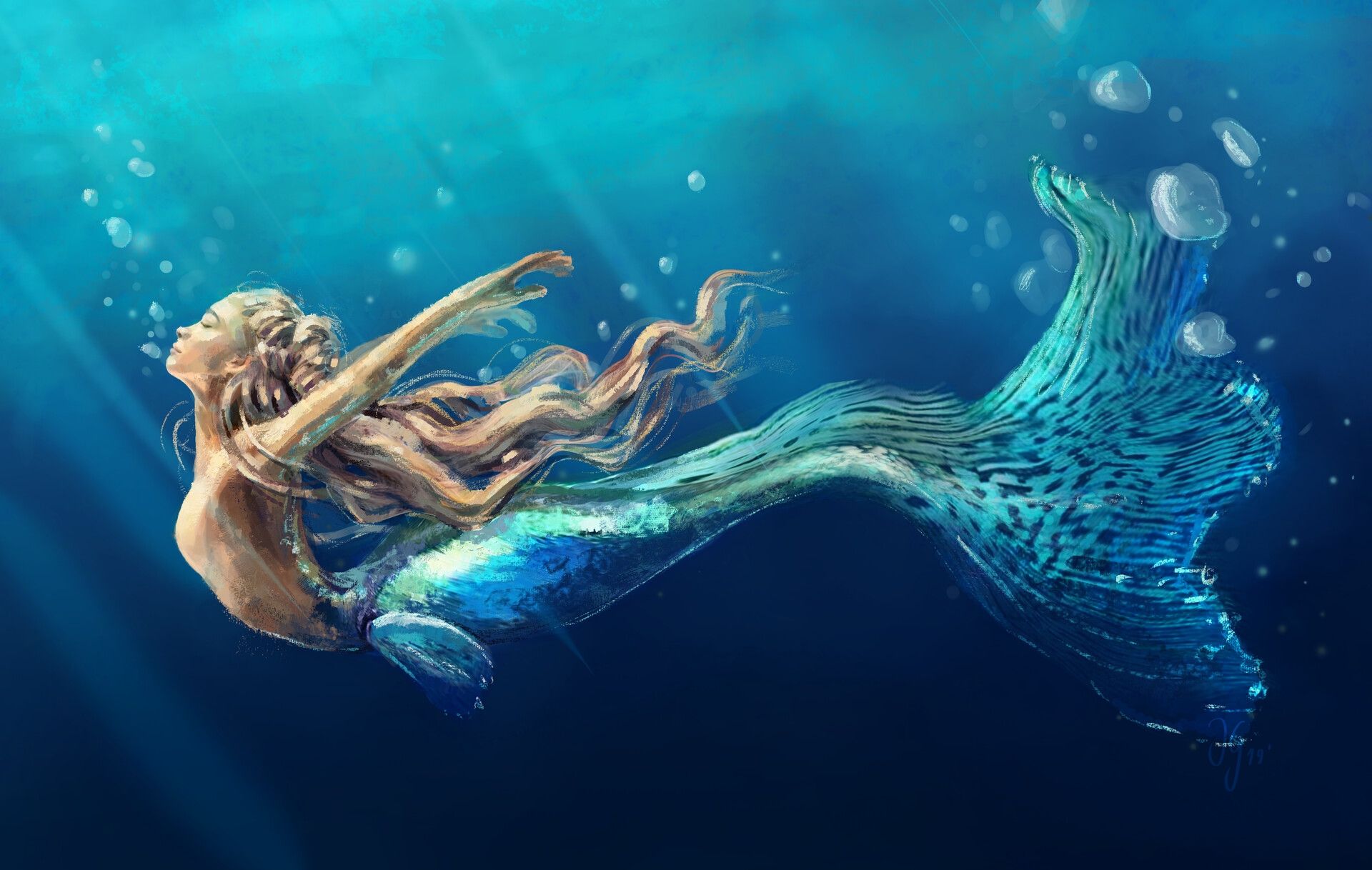 mermaid HD wallpaper, background