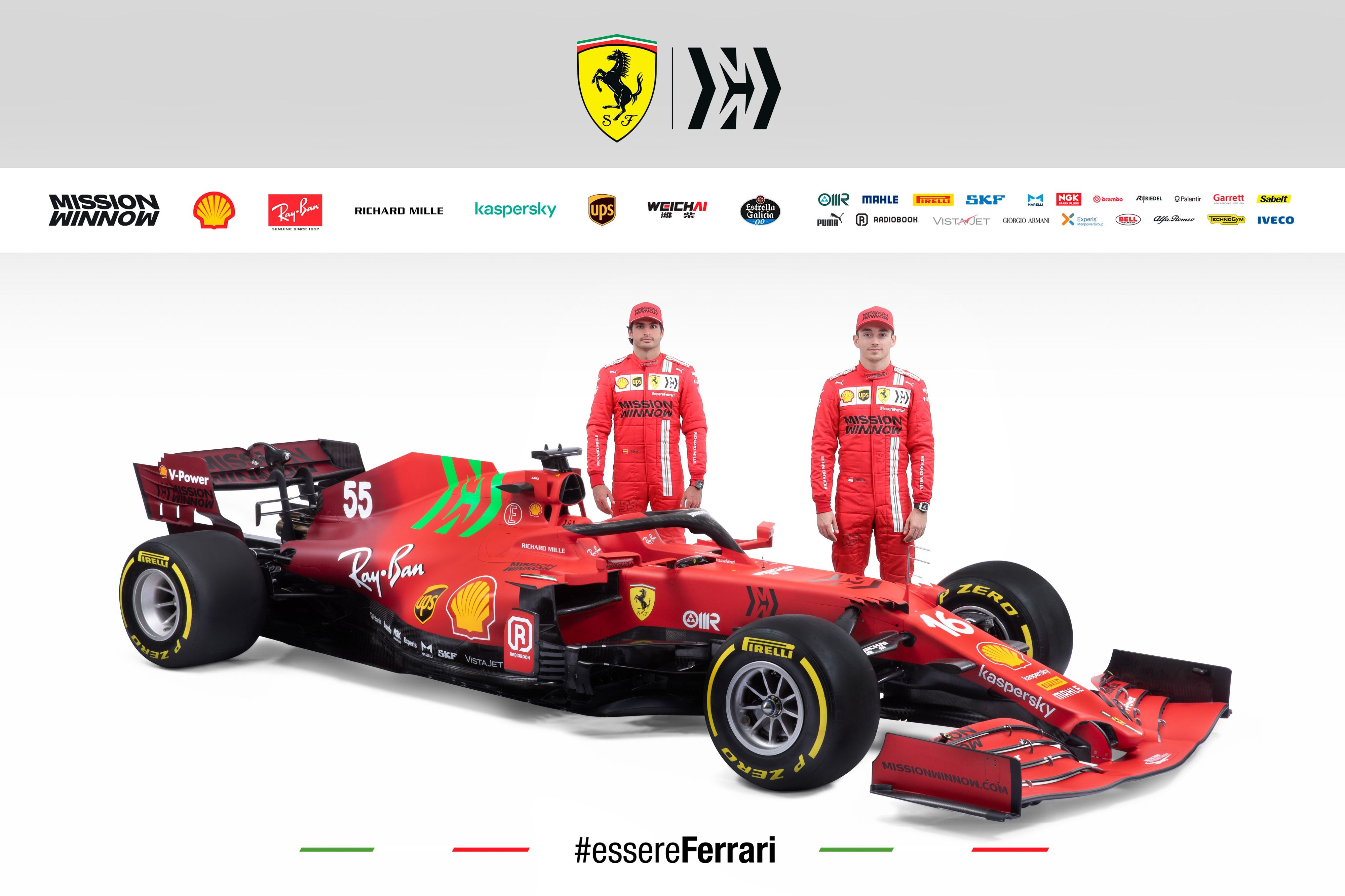 Ferrari SF21 F1 Car launch picture