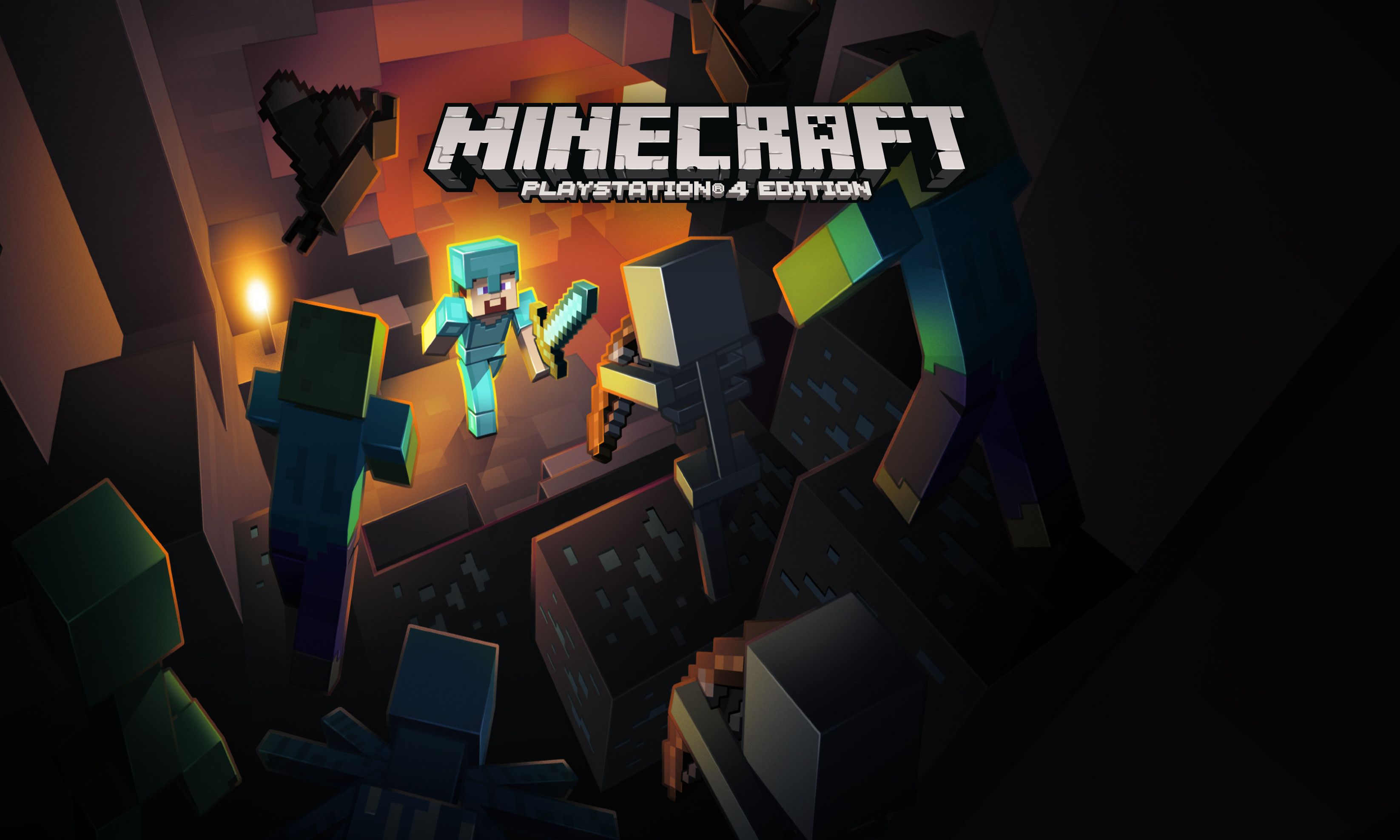 Minecraft ps4 обложка