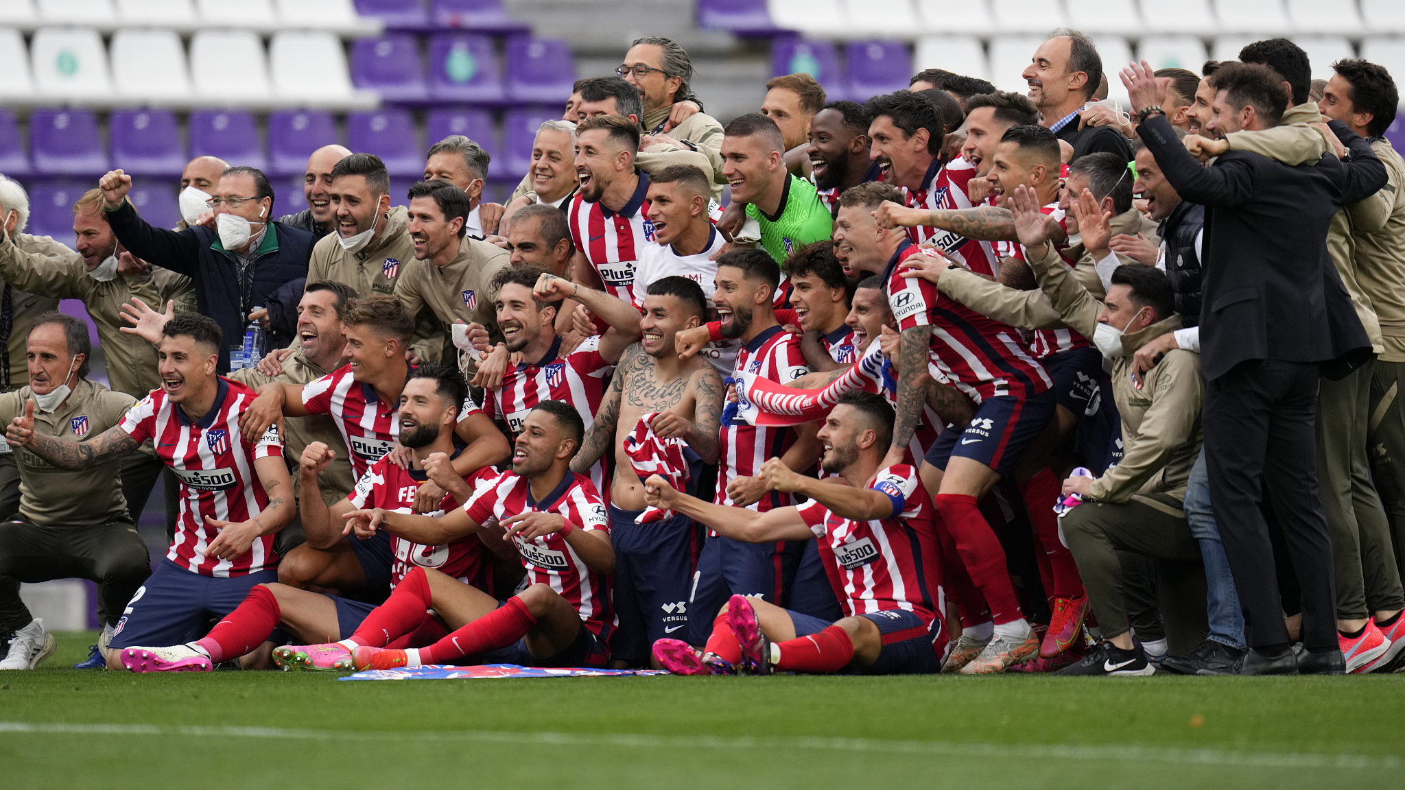 Atletico Madrid win La Liga title in tense final day drama