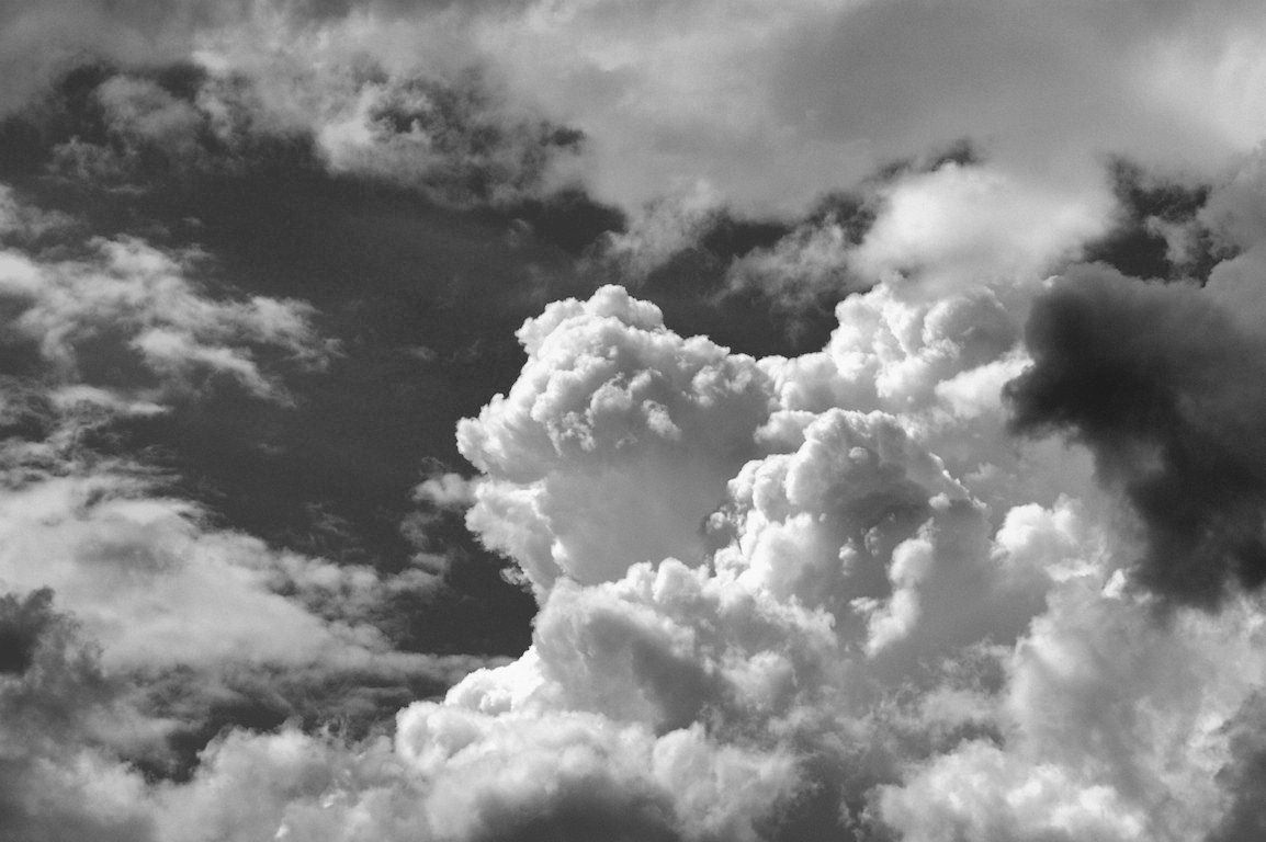 Black and White Clouds Wallpaper Free Black and White Clouds Background