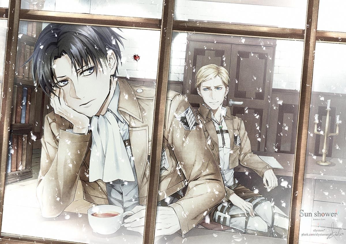 elysiumarche: “ long time no see, tumblr! ”. Eruri, Attack on titan, Cool artwork