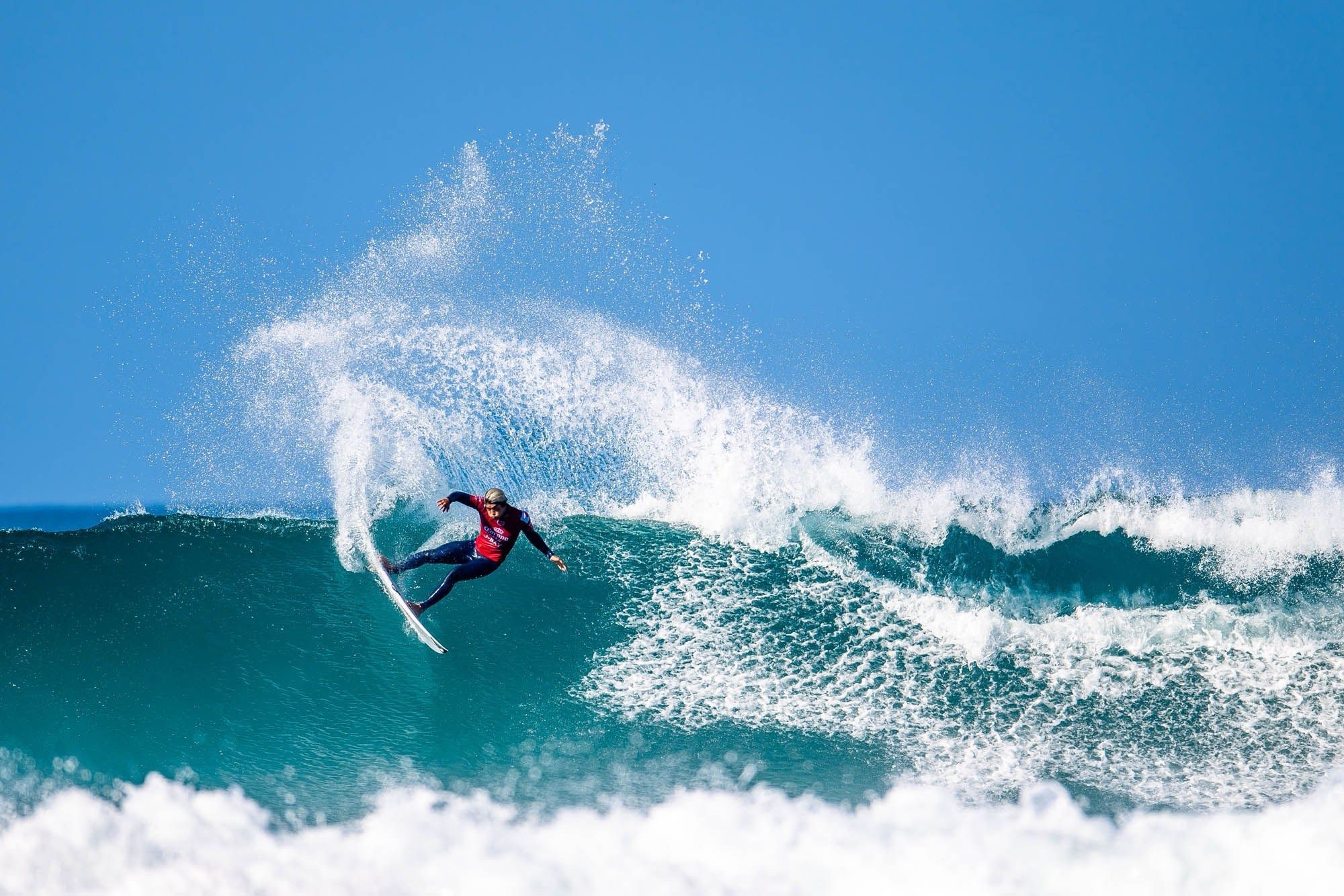 Will Kanoa Igarashi Take Home The Win At J Bay?. Nature Tour, Kanoa, Surfing