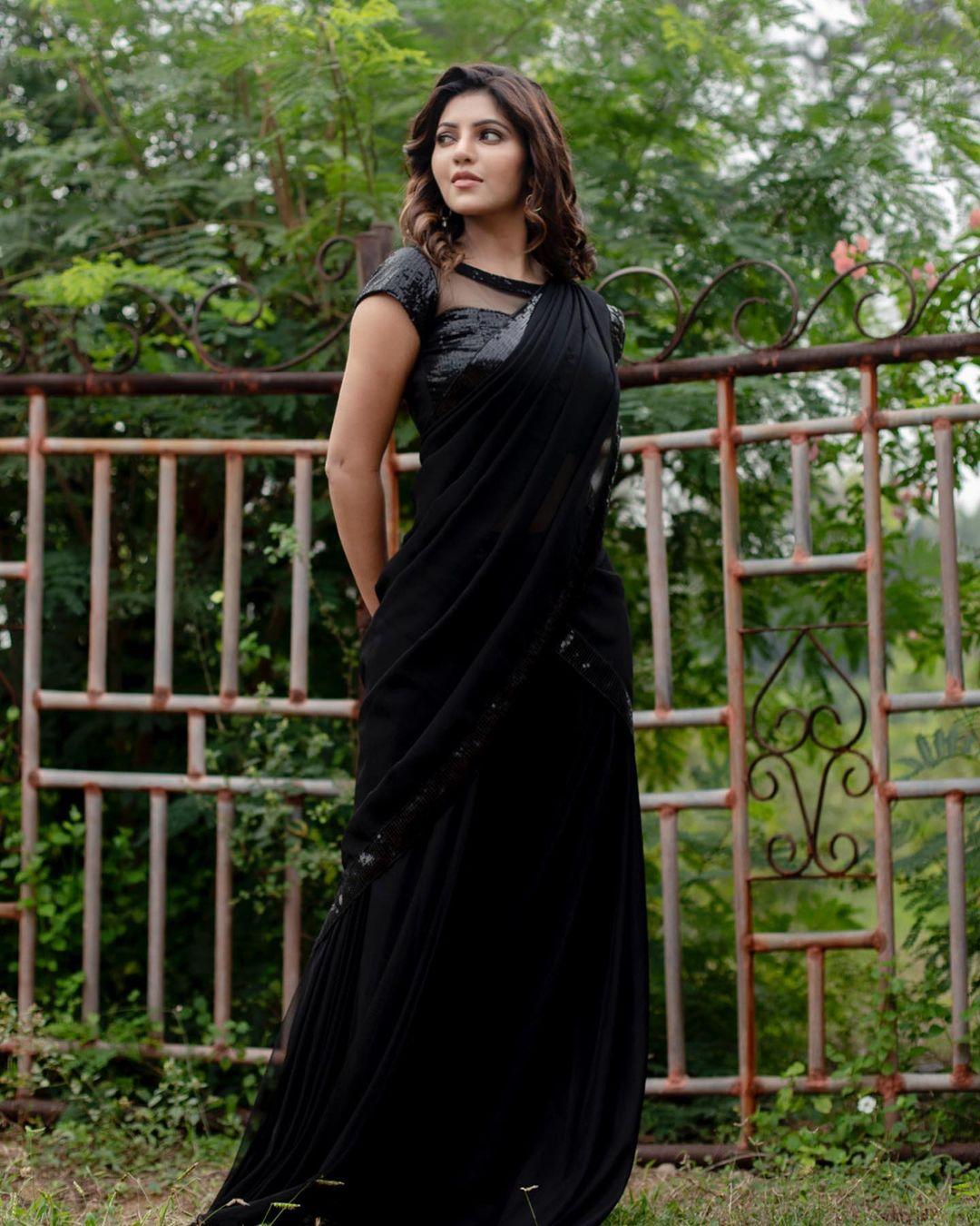 Elegant Black Sarees for Party Wear