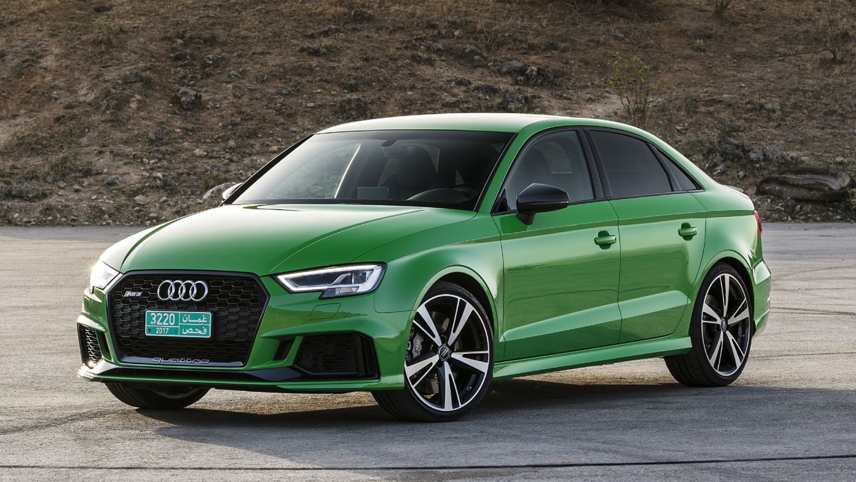Audi RS3 Sedan green wallpaperx1080