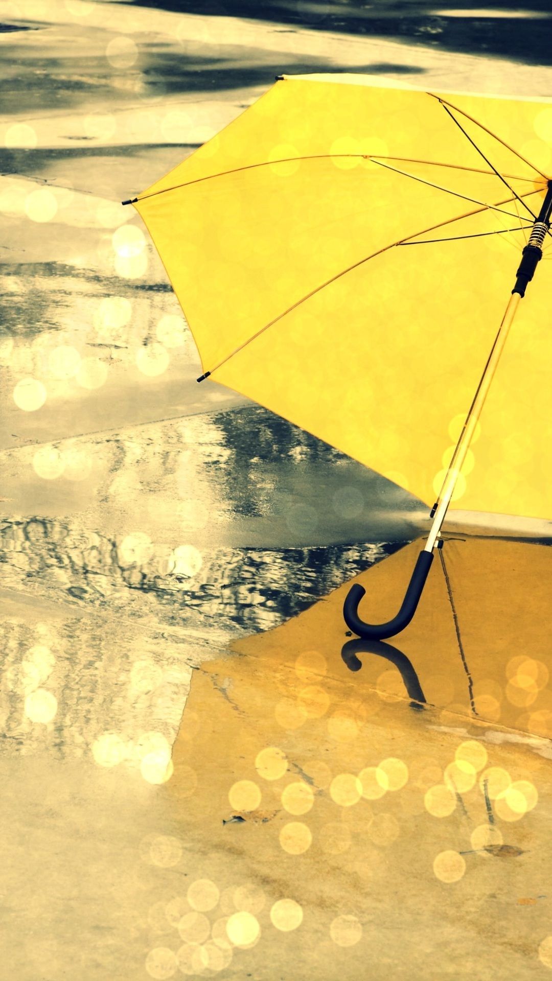 The Rain, Different, Umbrella, Yellow, Umbrella, Wet, Umbrella Wallpaper HD