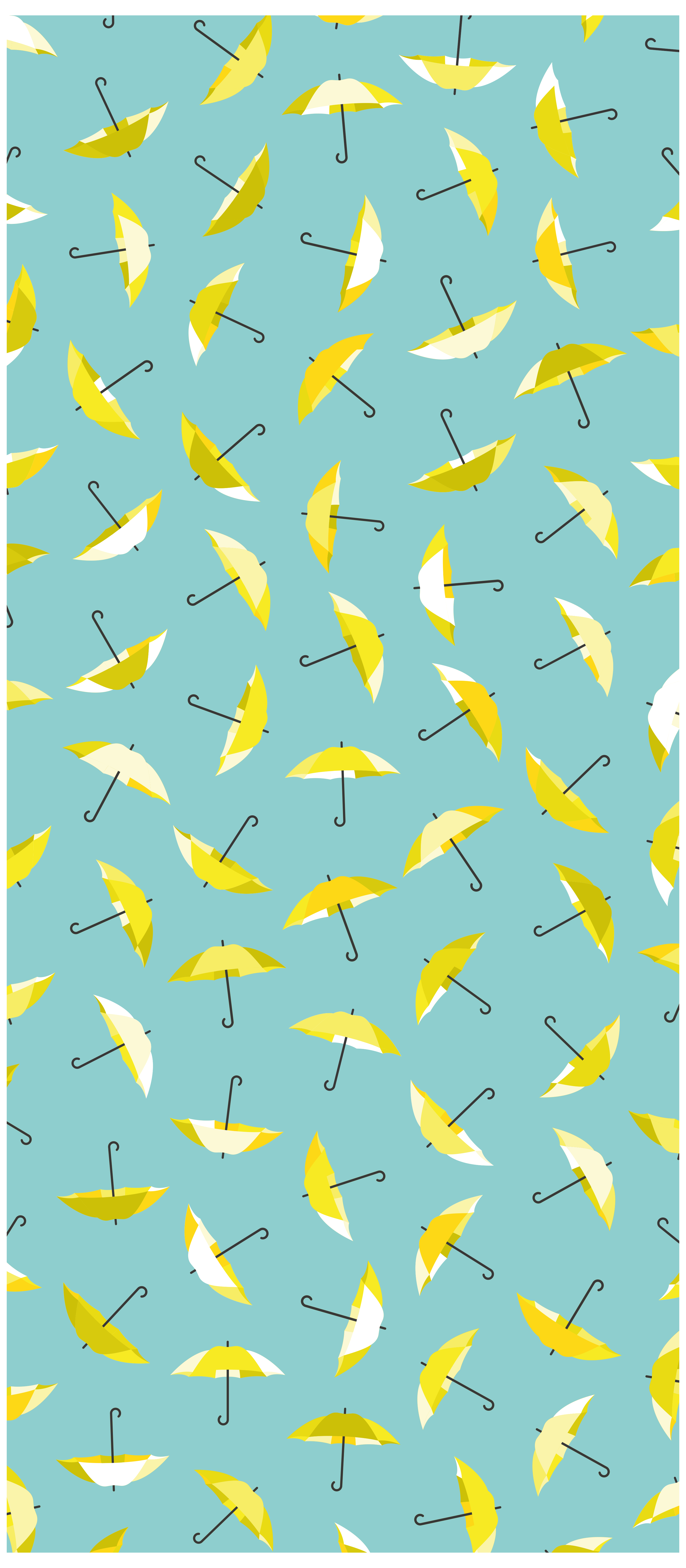 Right Place' Pattern #yellow #umbrella #wallpaper #yellowumbrellawallpaper. iPhone wallpaper, Pattern illustration, Repeating pattern design