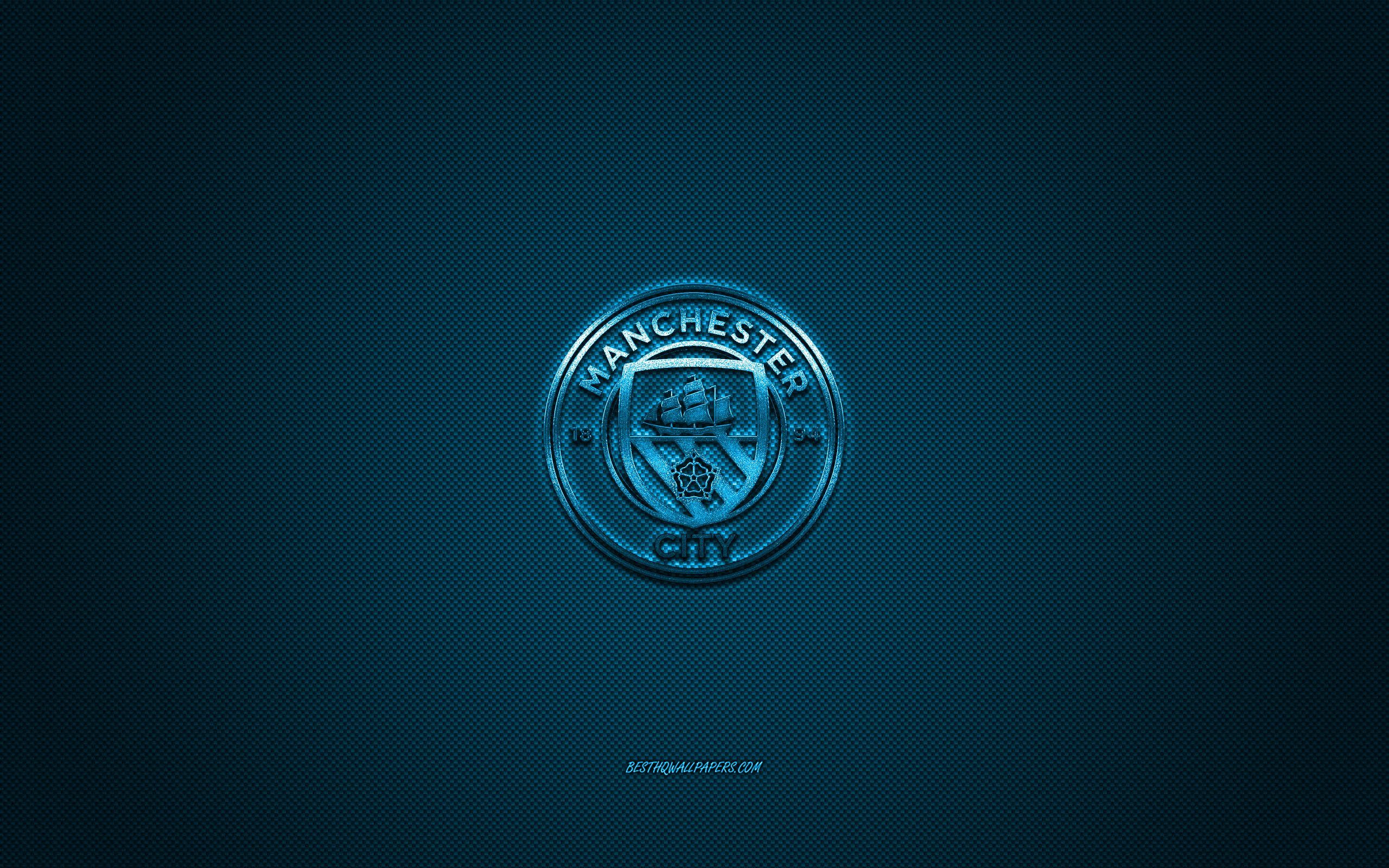 Download Black And White Manchester City 4k Emblem Wallpaper |  Wallpapers.com