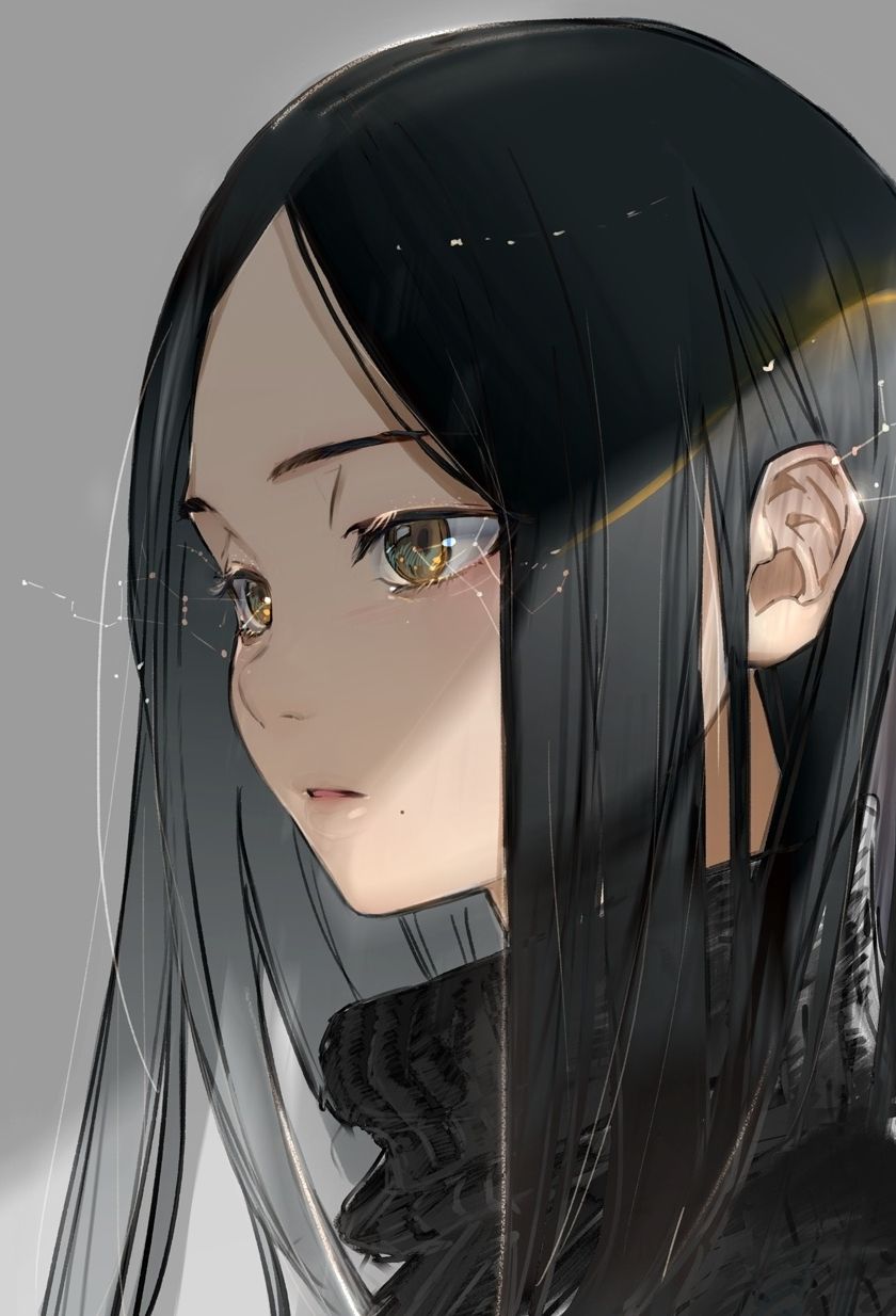 5 Pretty Anime Girls with Black Hair