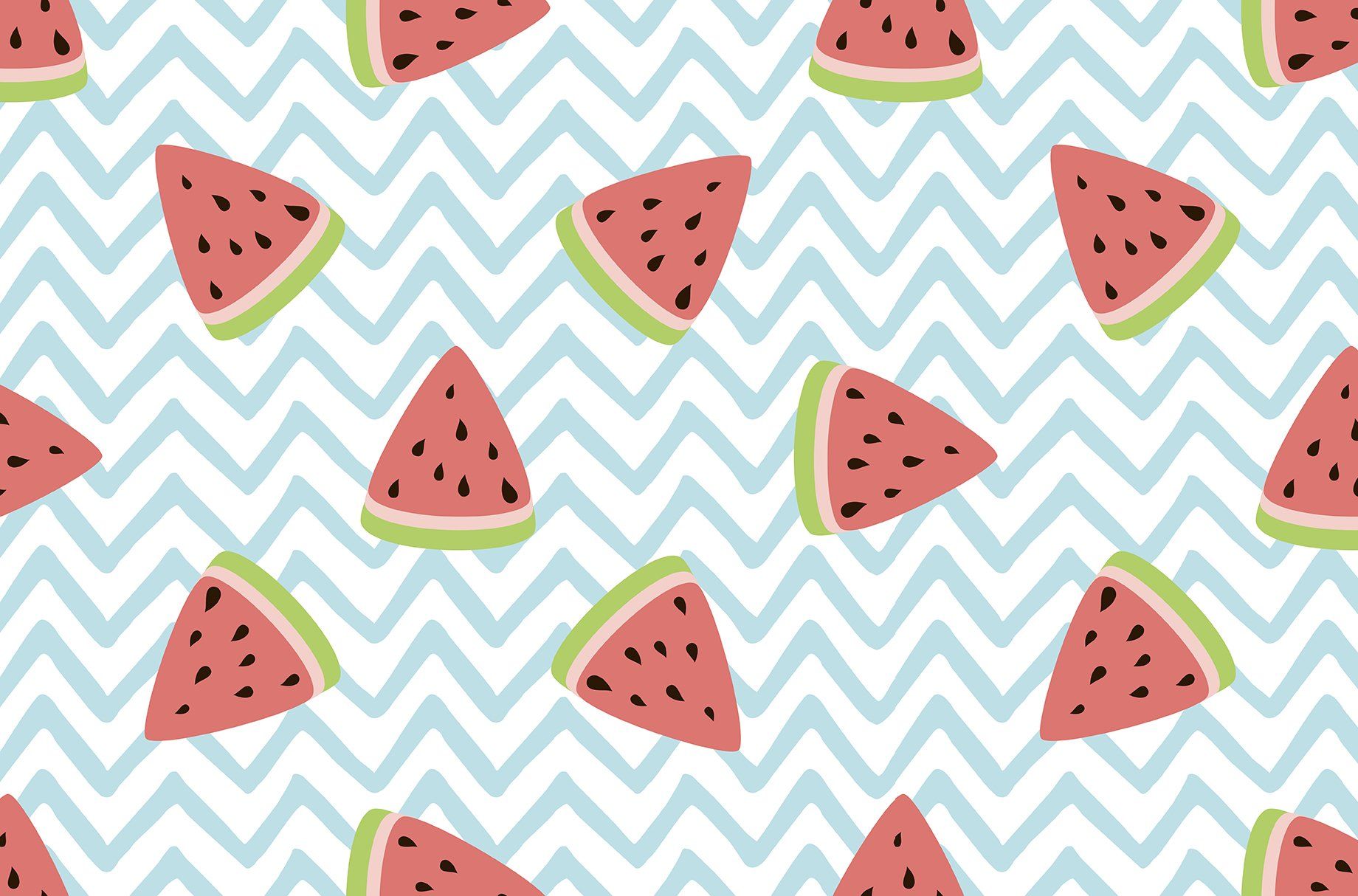 Cute Summer Watermelon Pattern. Pre Designed Photohop Graphics Creative Market