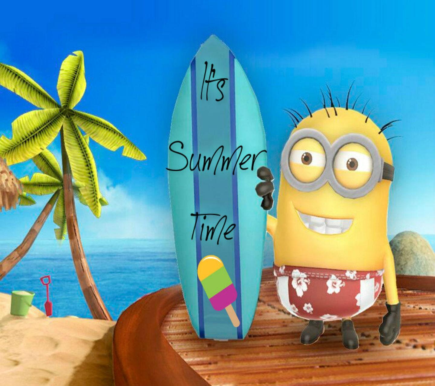 Download Summer minion wallpaper for your mobile cell phone