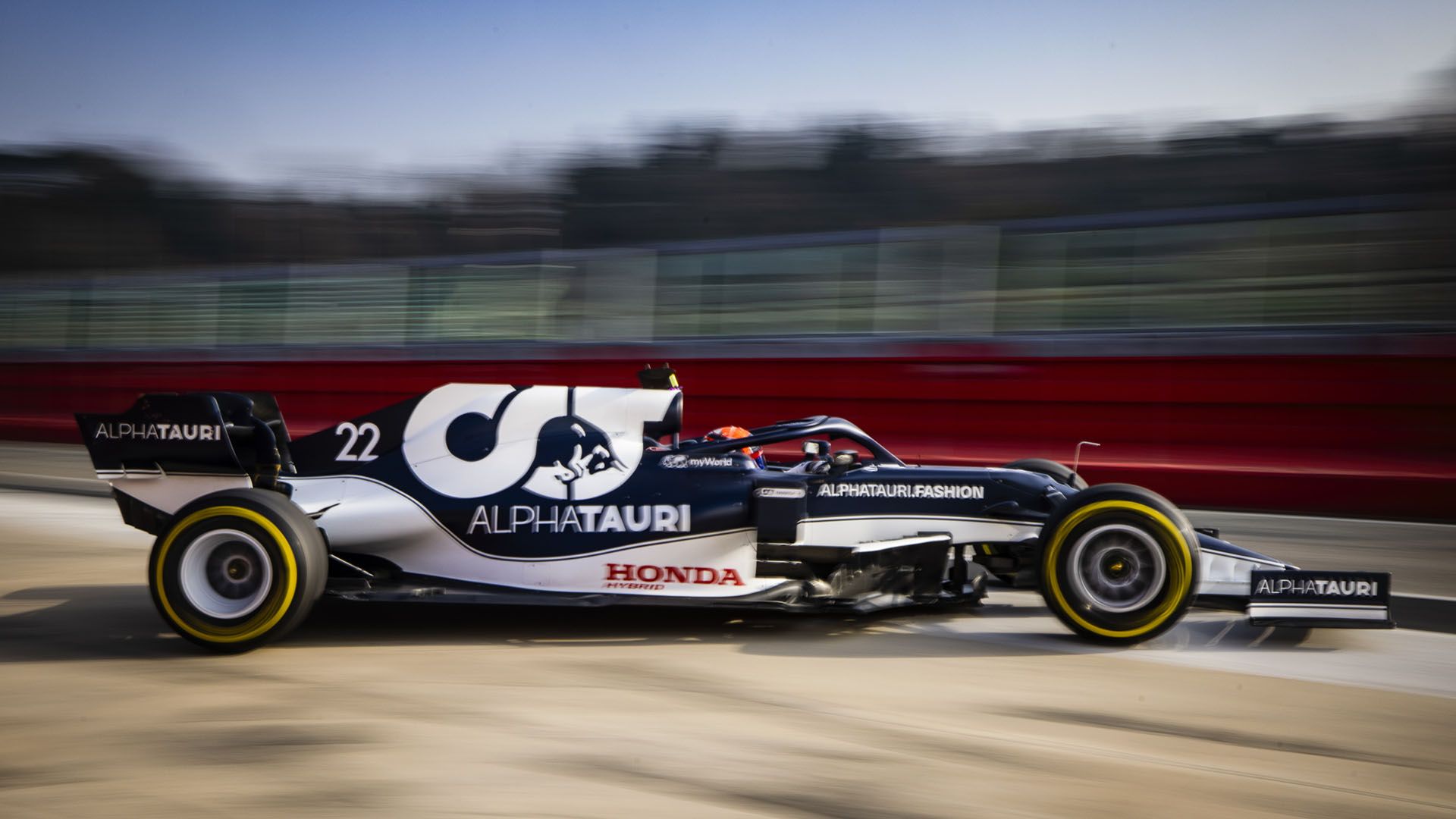 Tsunoda and Gasly complete shakedown of AlphaTauri AT02 at Imola. Formula 1®