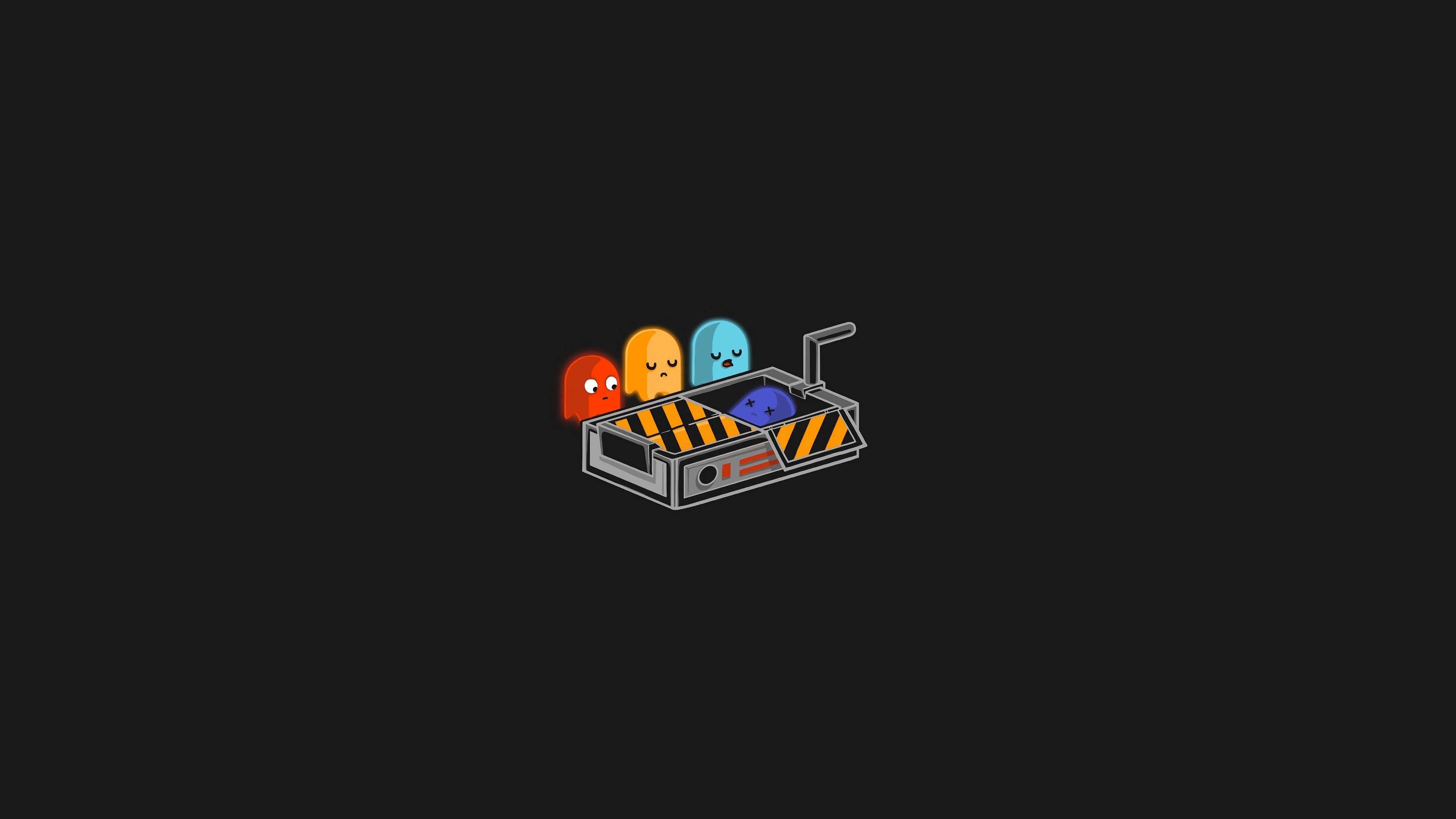 Pacman Minimal 4k, HD Artist, 4k Wallpaper, Image, Background, Photo and Picture