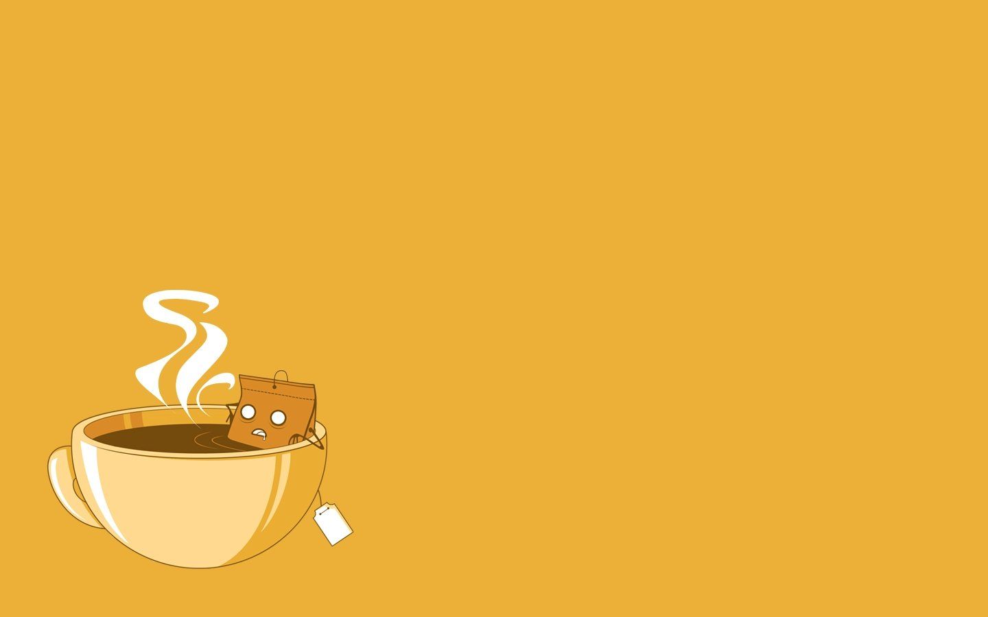 minimalistic, Coffee, Vectors, Funny, Sauna, Coffee, Cups, Simple, Background, Tea, Bag, Time, Relaxed Wallpaper HD / Desktop and Mobile Background
