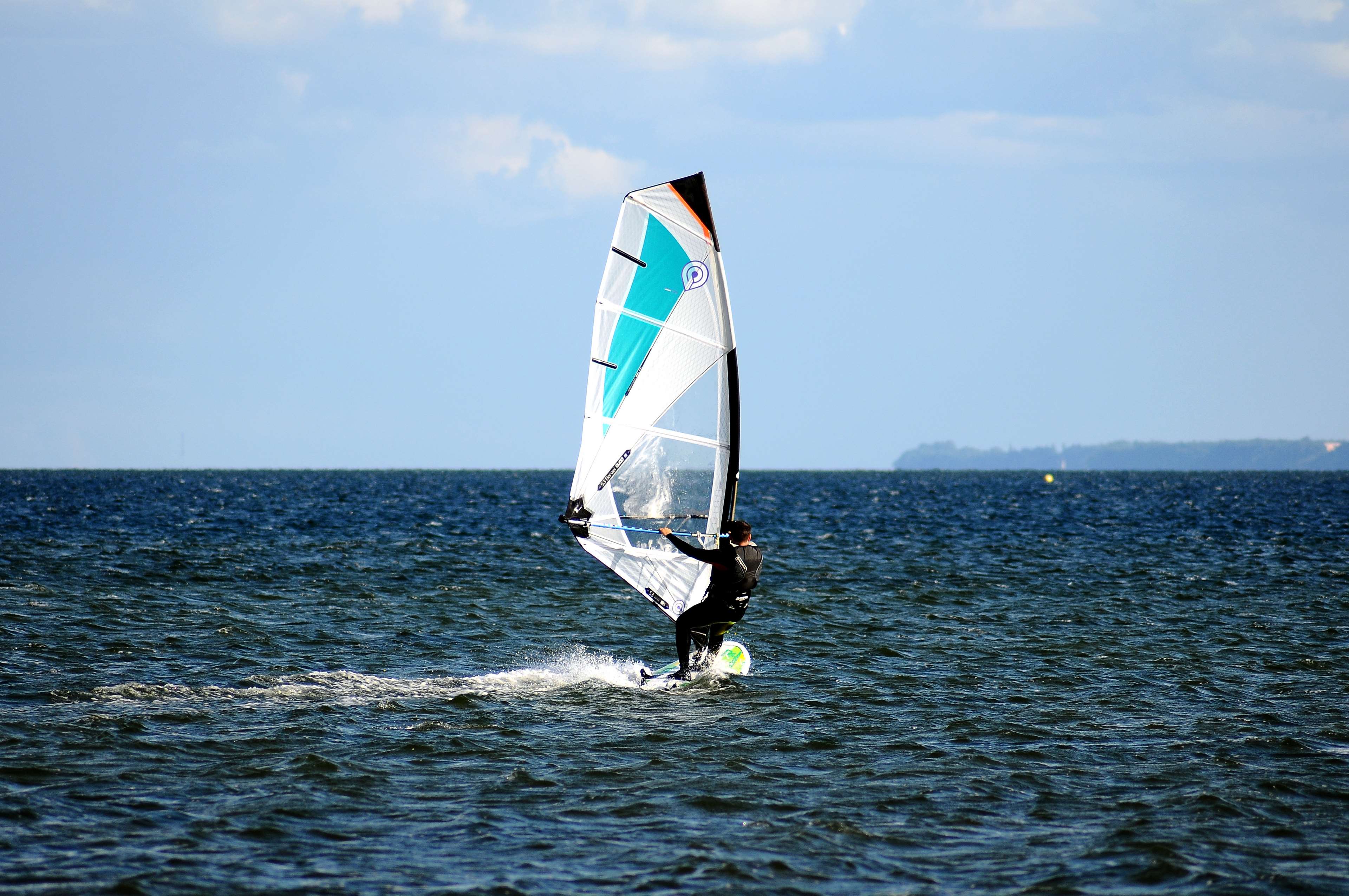 sailing, sea, surfer, surfing, water, wind, windsurfing 4k wallpaper