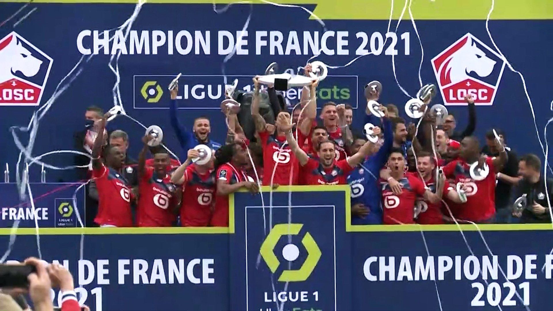 Lille win French Ligue 1 title for fourth timeéo Dailymotion