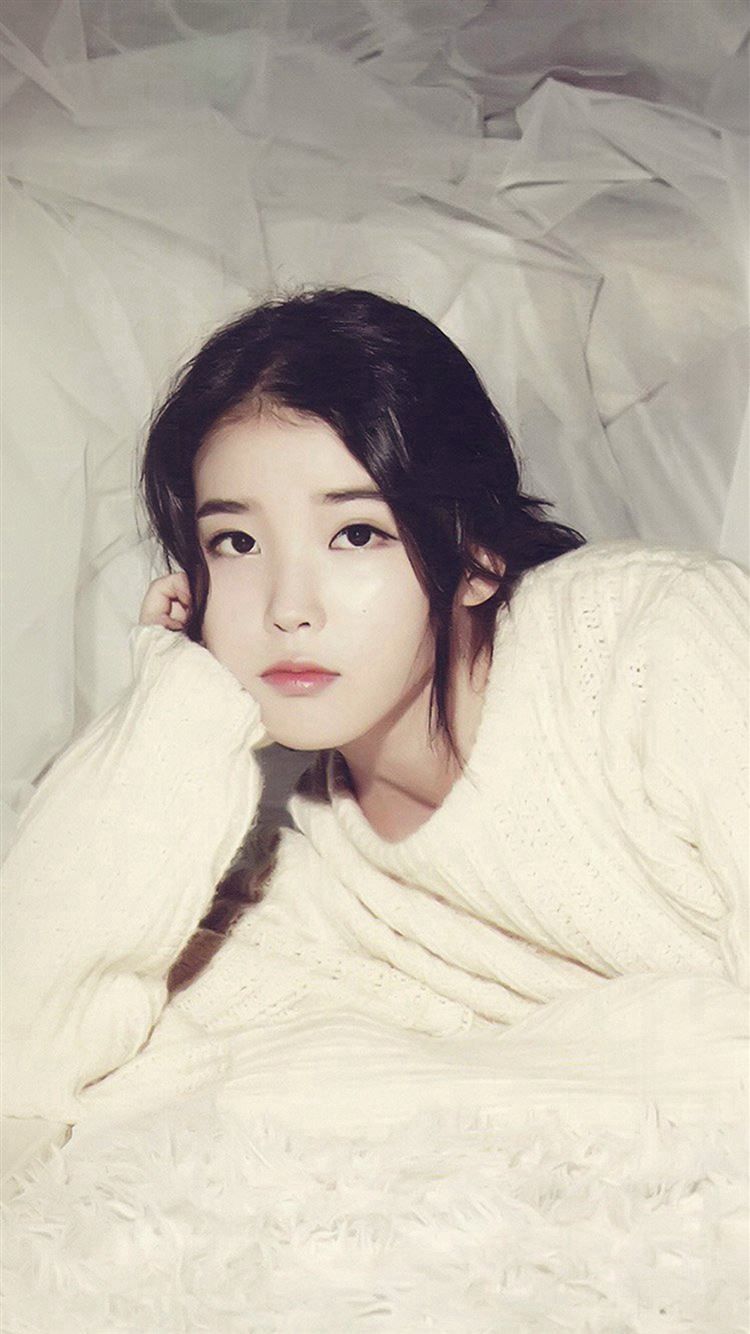 IU Kpop Girl Cute Photography iPhone 8 Wallpaper Free Download