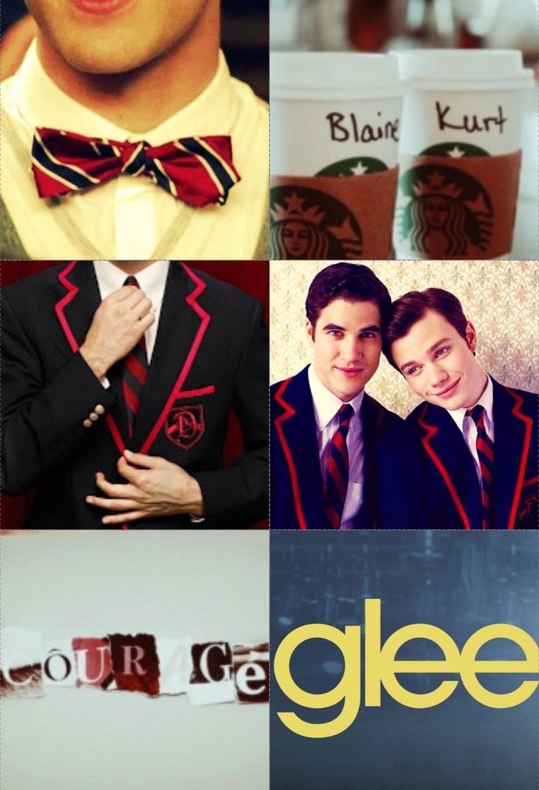 Blaine Anderson Aesthetic Collage. Glee, Glee Cast, Blaine And Kurt