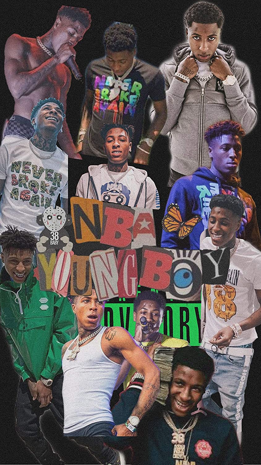 NBA Youngboy Collage Poster Placard Art Decor Gift: Handmade
