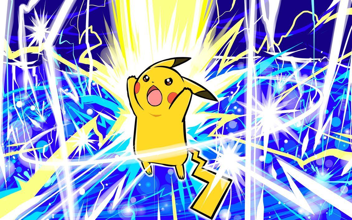 Pokemon Wallpaper Pikachu Thunderbolt