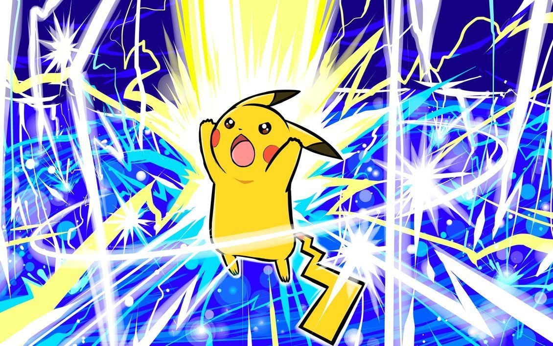 Pikachu Thunderbolt Wallpaper