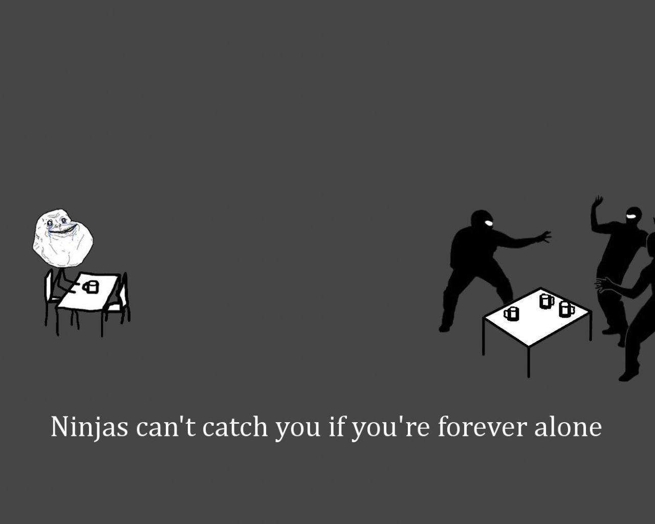 Free download Ninjas cant catch you if forever alone wallpaper [1680x1050] for your Desktop, Mobile & Tablet. Explore Forever Alone Wallpaper. Best Friend Wallpaper, Best Friends Forever Wallpaper, Forever