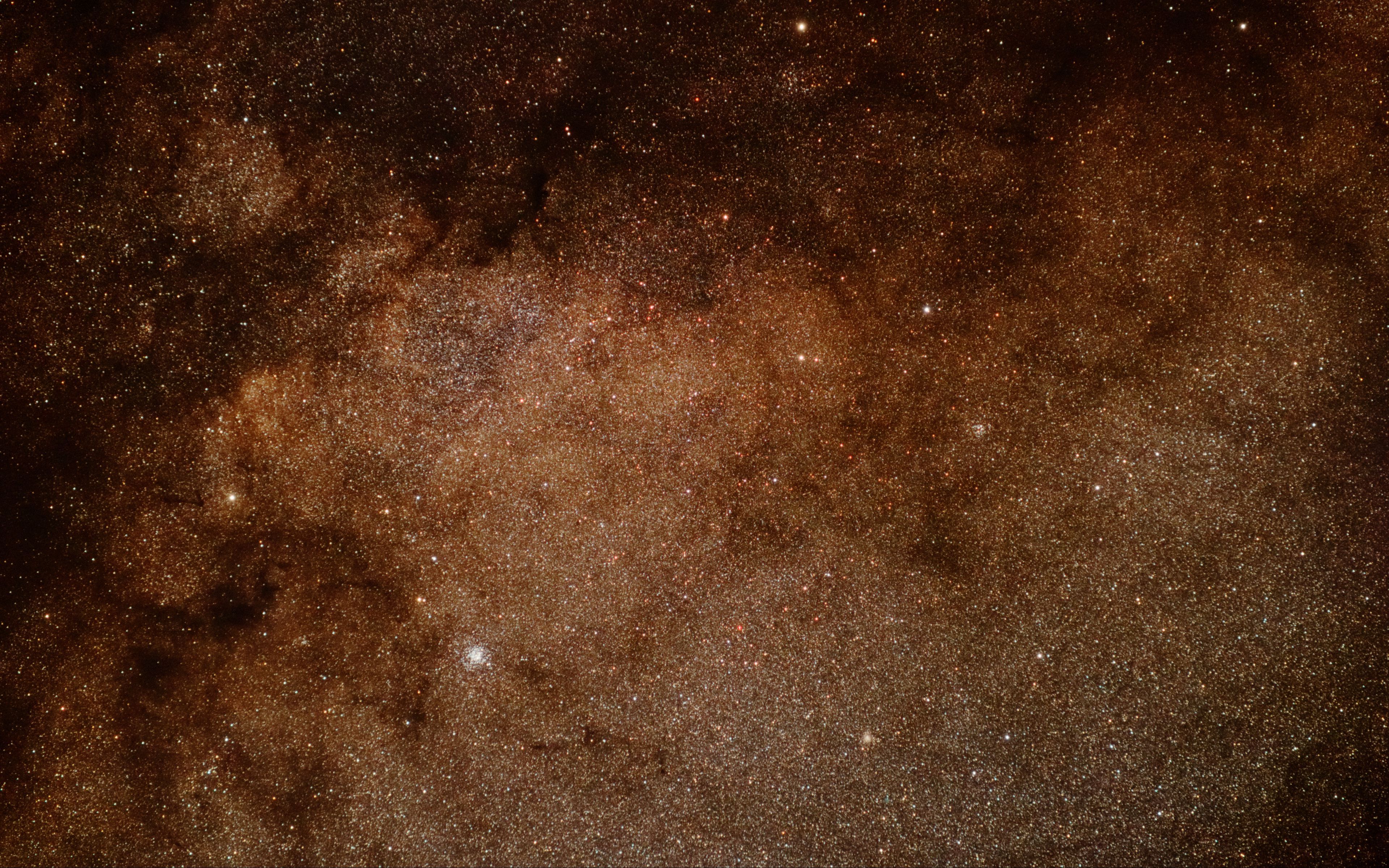 Download wallpaper 3840x2400 stars, nebula, brown, space 4k ultra HD 16:10 HD background