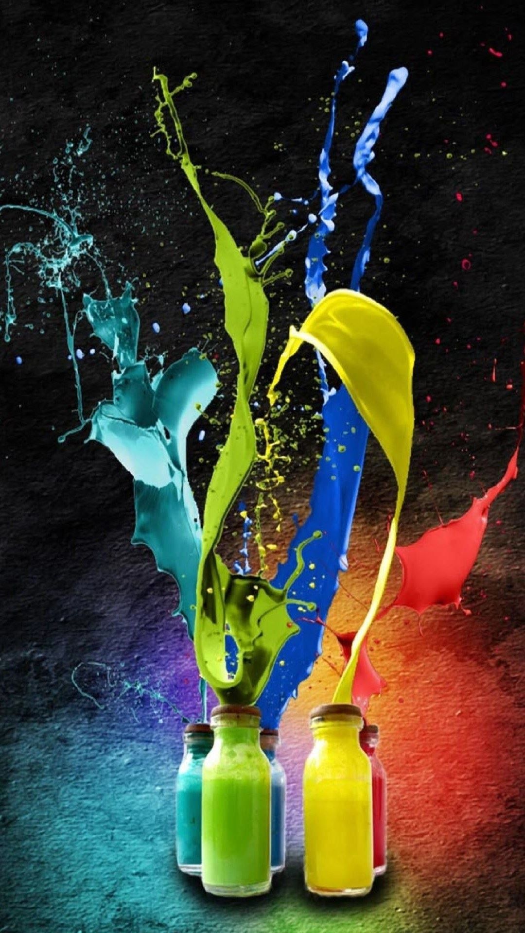 4K Abstract Colorful Splash Wallpaper Download