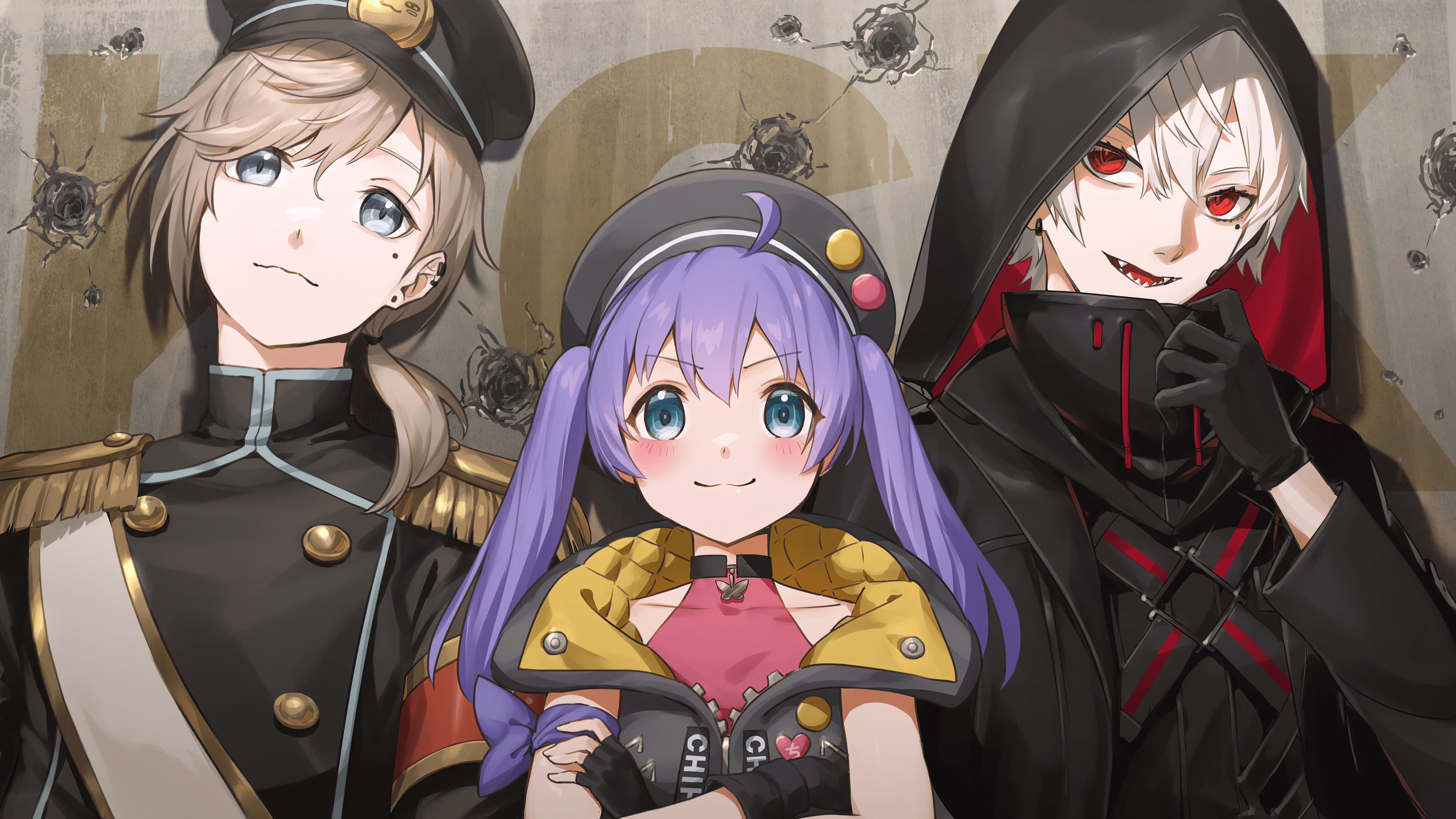 Kanae, Nun Bora, and Kuzuha [Virtual YouTubers / Nijisanji] (5120x2880)