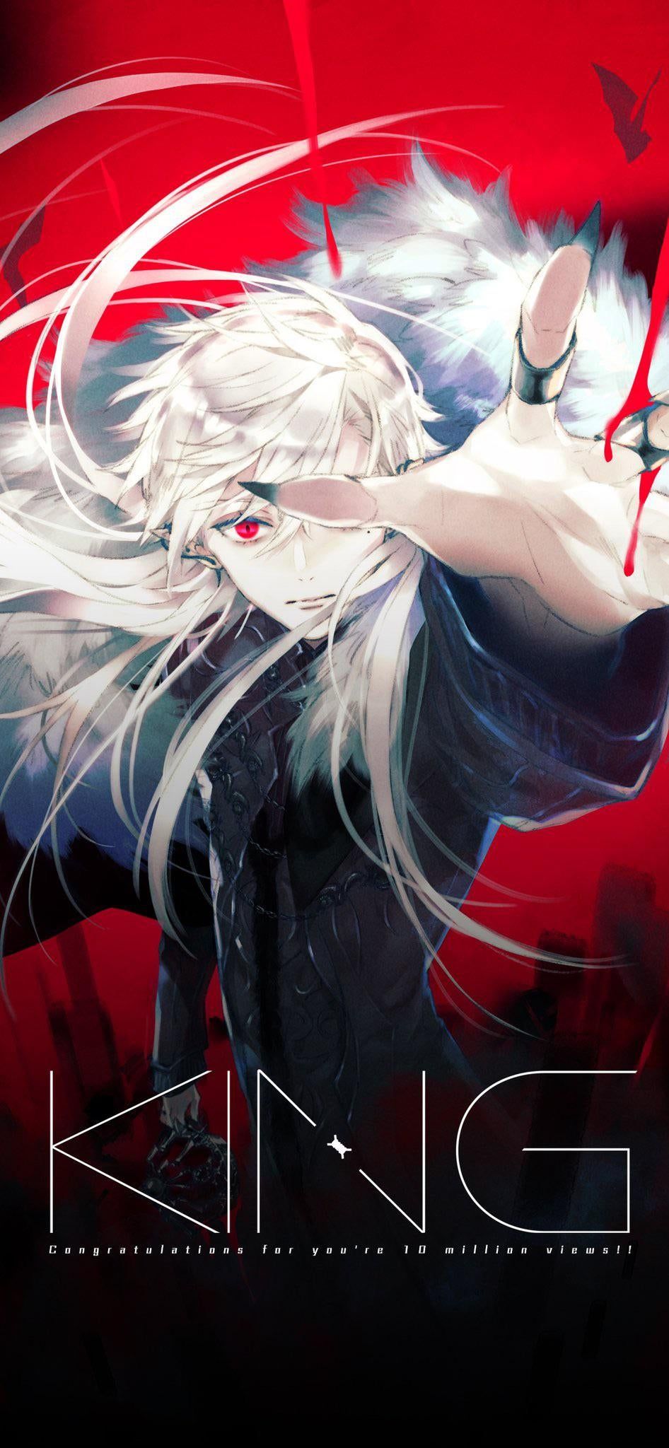 KING smartphone wallpaper 2 types with / without characters illust: AKKE Celebration, from Kuzuha Official twitter